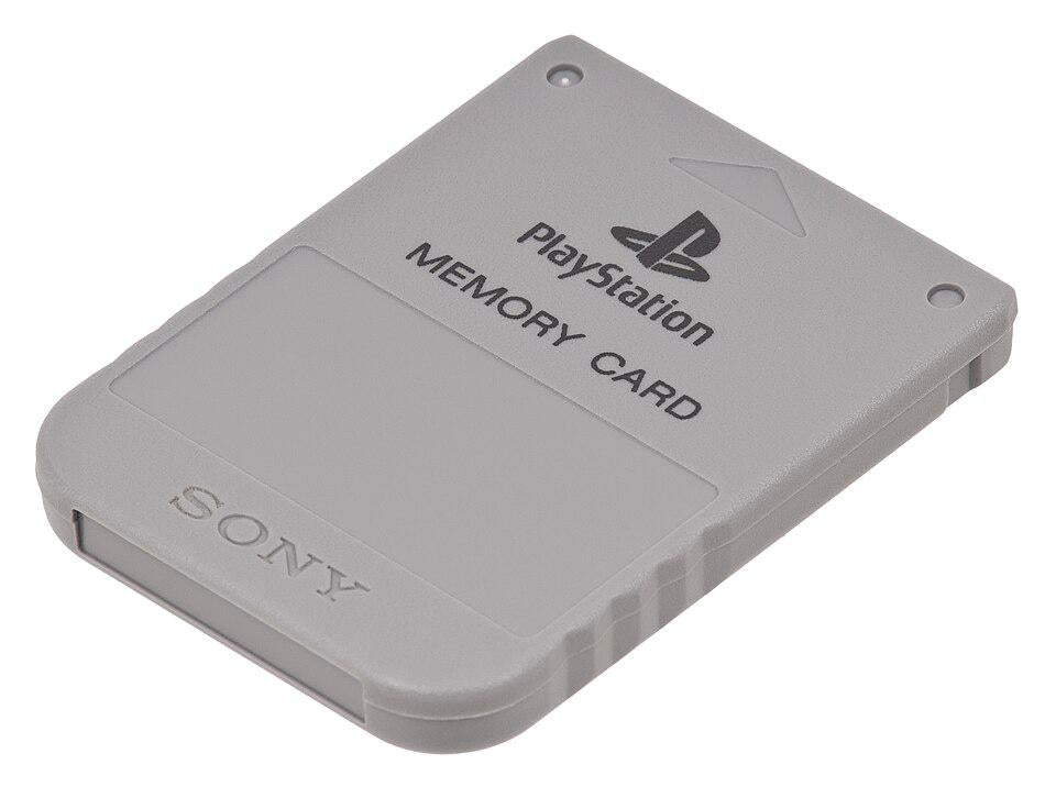 PS1 Memory Card - Sony PlayStation 1 - Memory Card Only