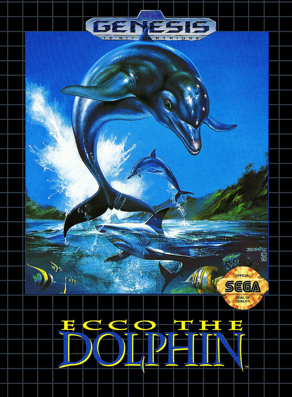 Ecco the Dolphin - Sega Genesis - Game and Box Only