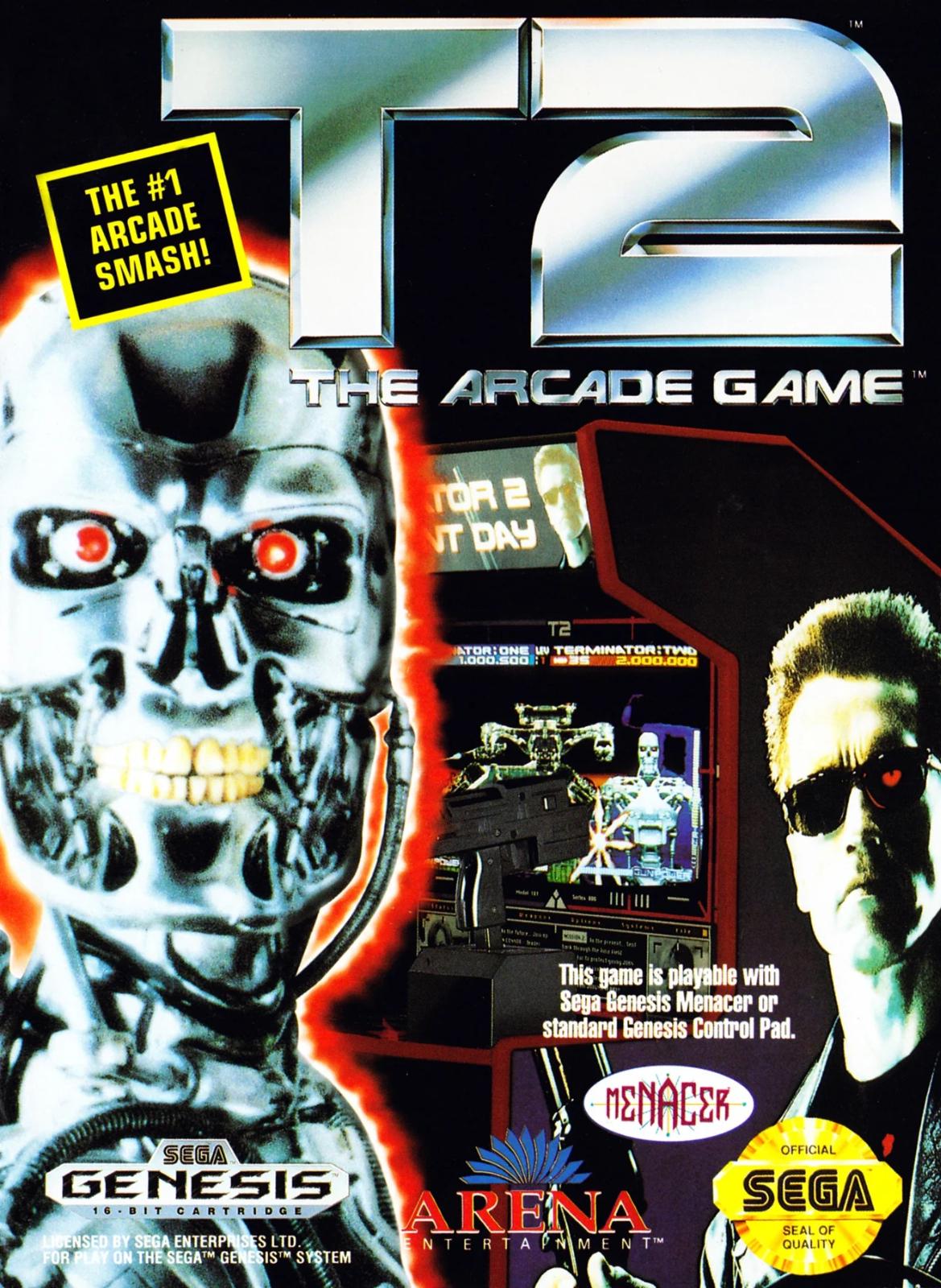 T2 The Arcade Game - Sega Genesis - Game and Box Only