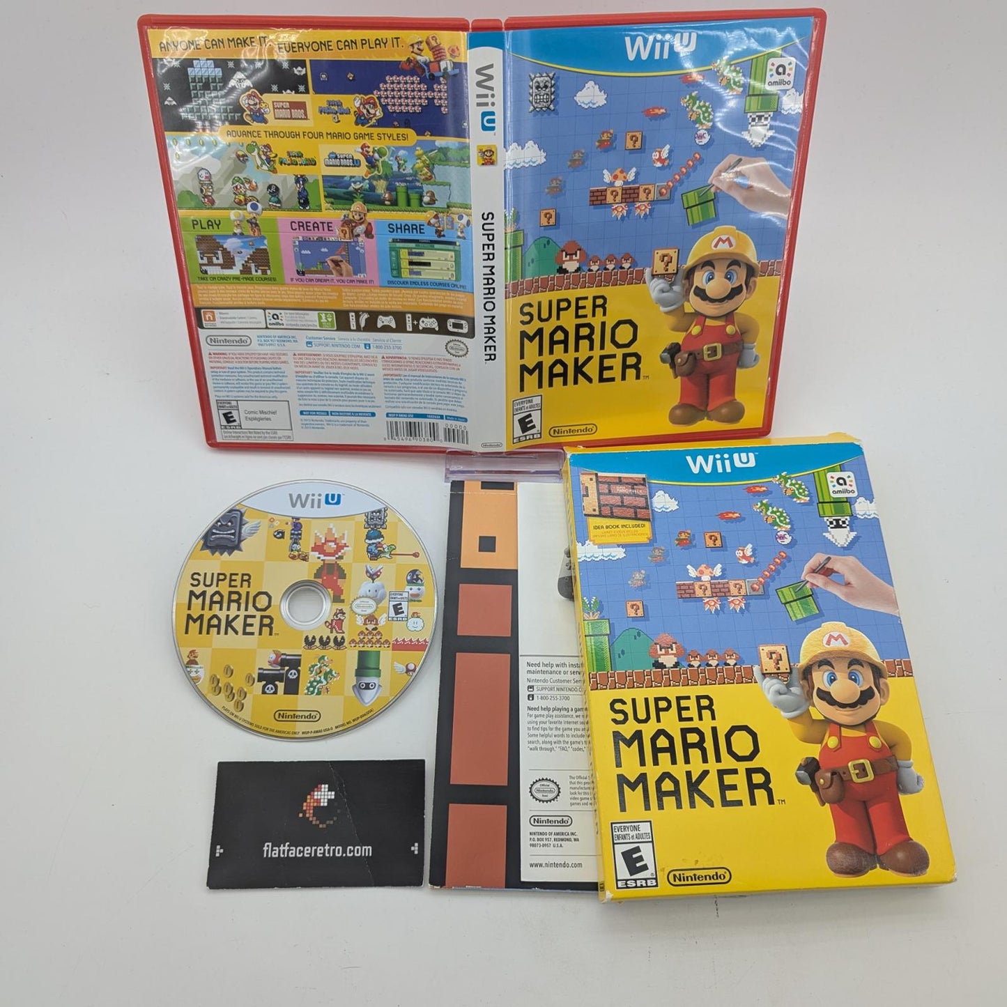 Super Mario Maker [Book Bundle] - Nintendo Wii U - Complete