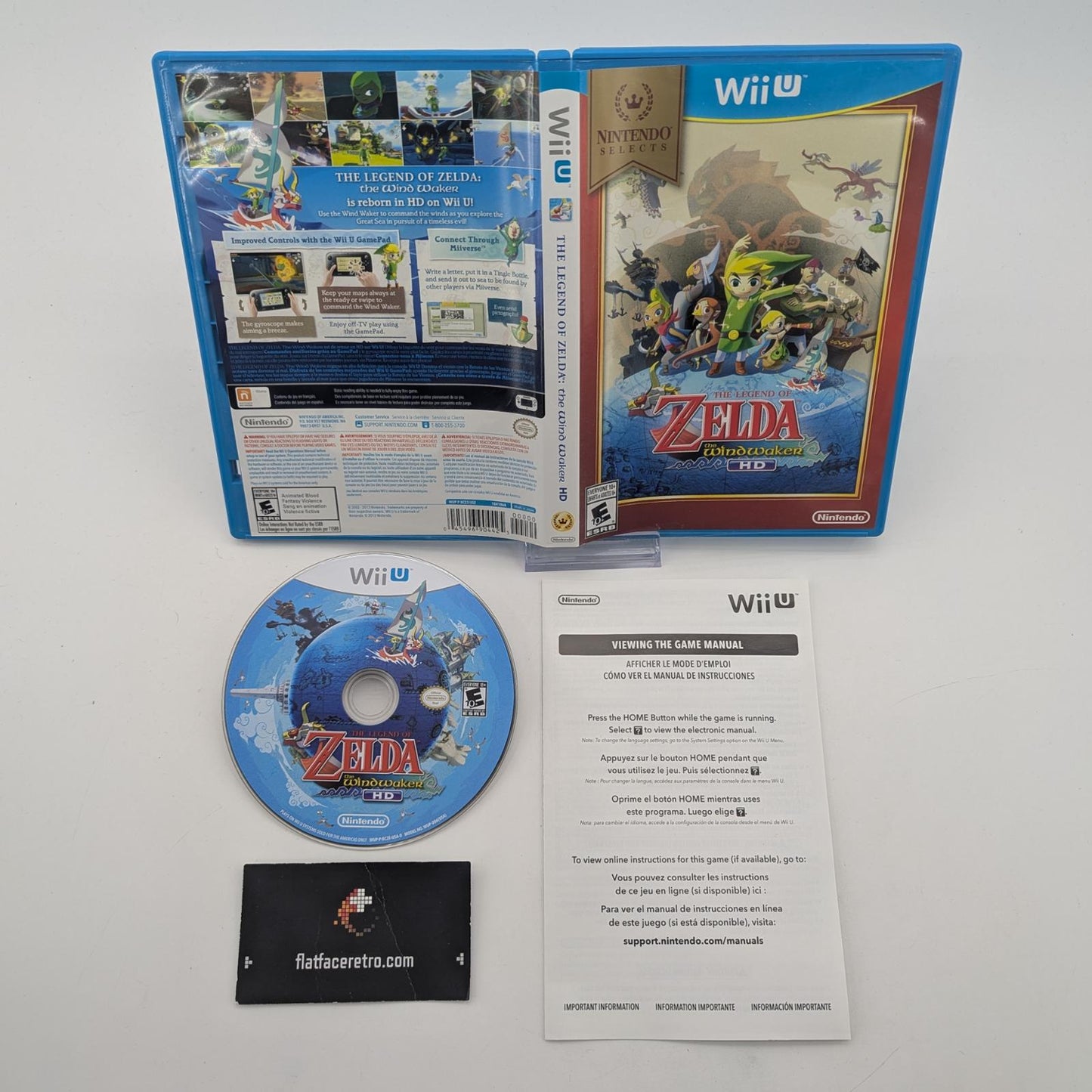Zelda Wind Waker HD [Nintendo Selects] - Nintendo Wii U - Game and Box Only