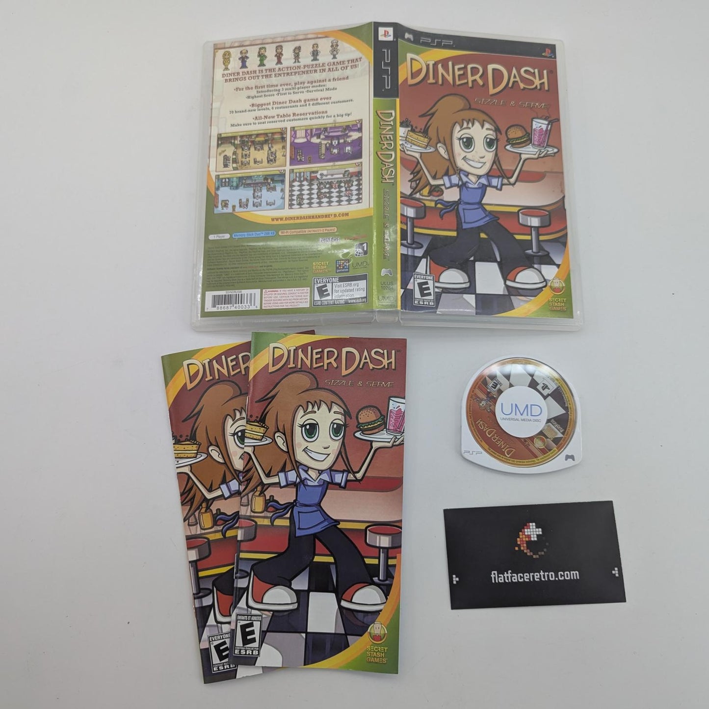 Diner Dash Sizzle and Serve - Sony PSP - Complete