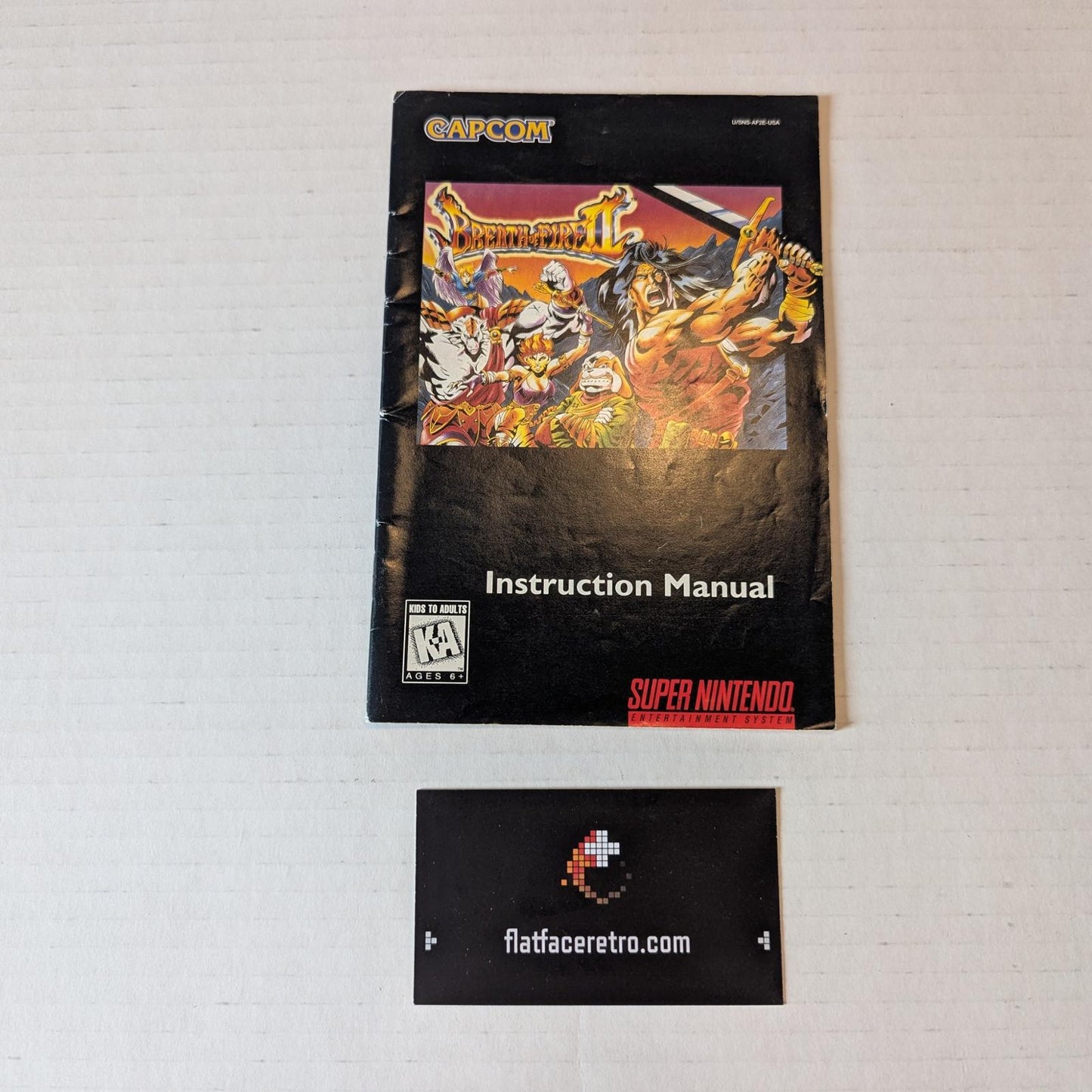 Breath of Fire II - Nintendo SNES - Manual Only