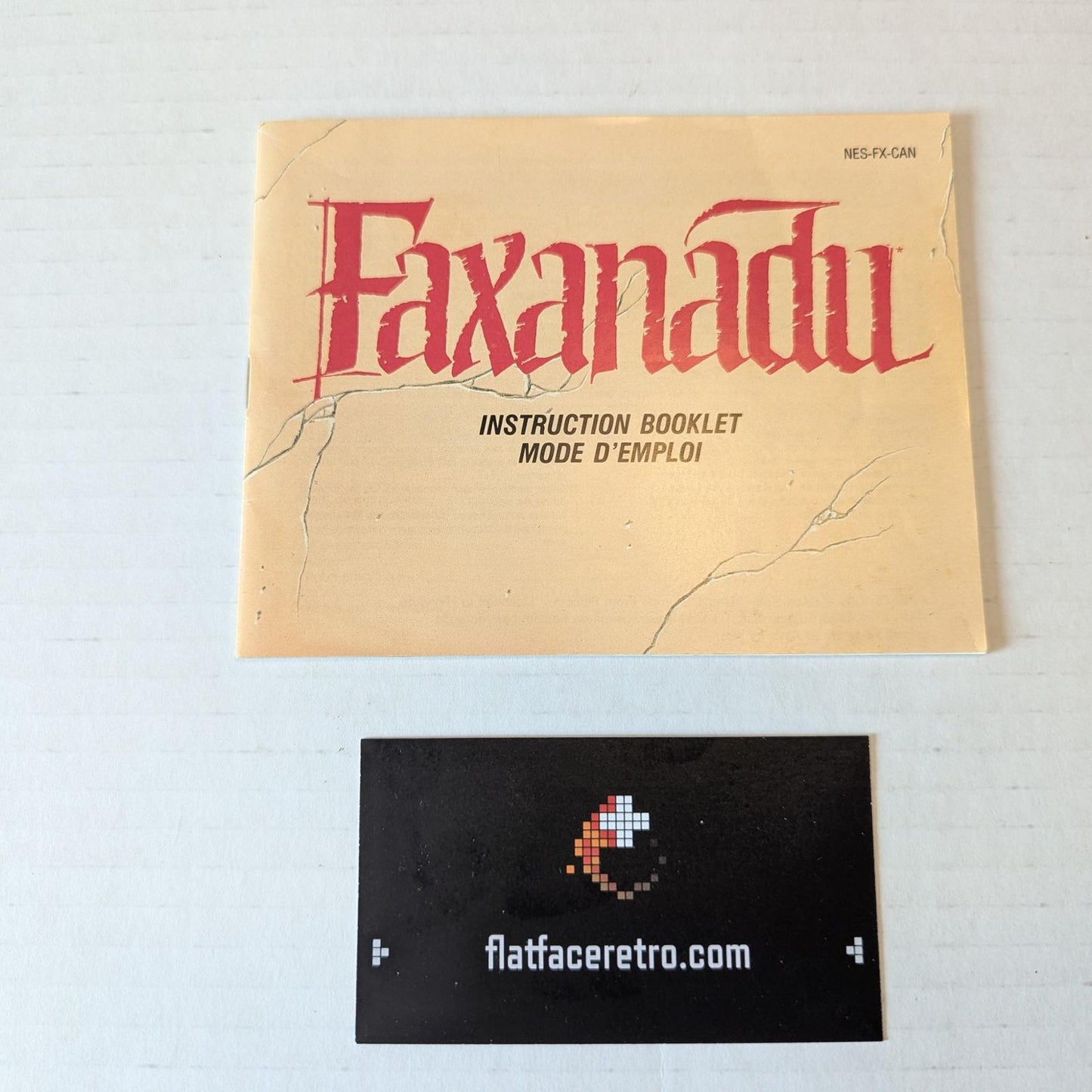 Faxanadu - Nintendo NES - Manual Only