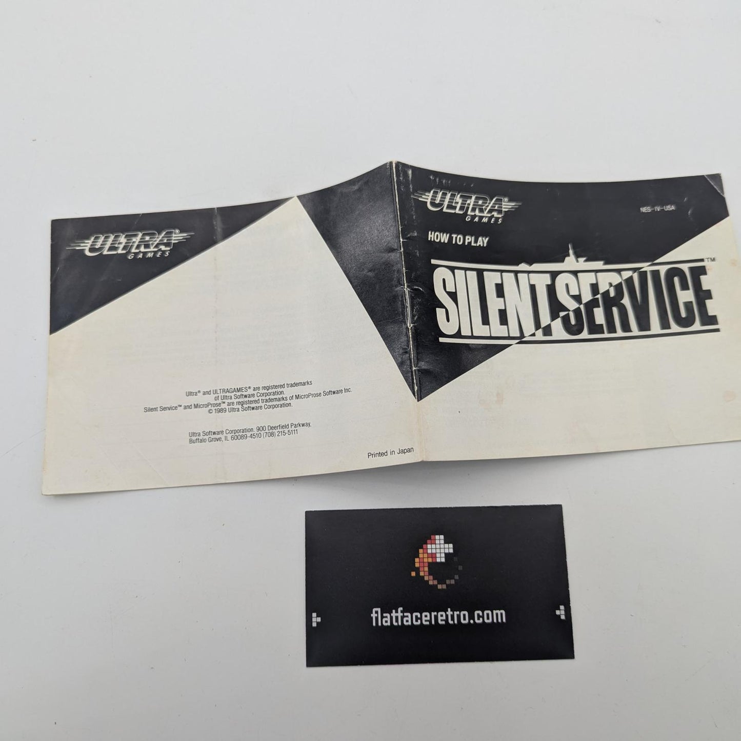 Silent Service - Nintendo NES - Manual Only