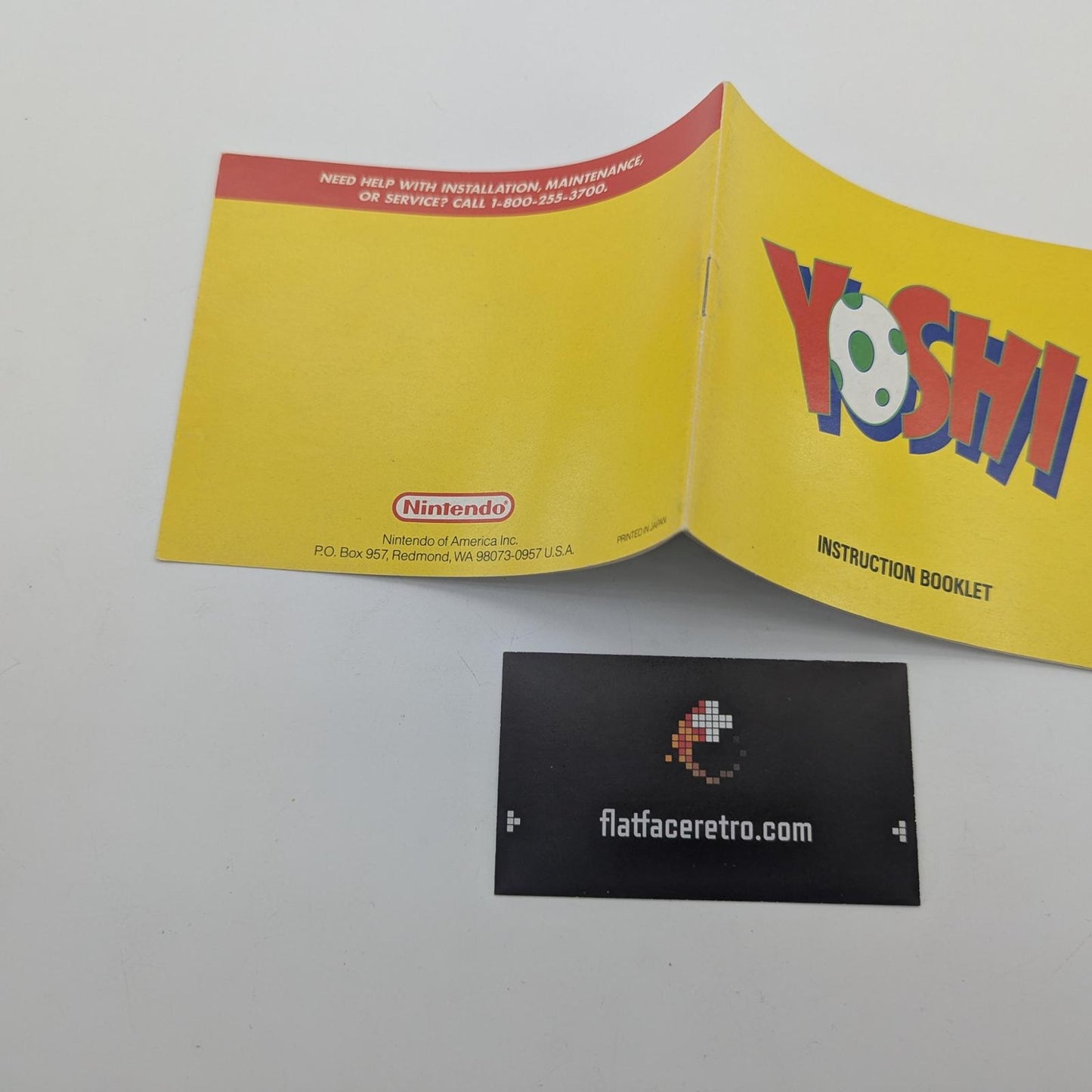 Yoshi - Nintendo NES - Manual Only