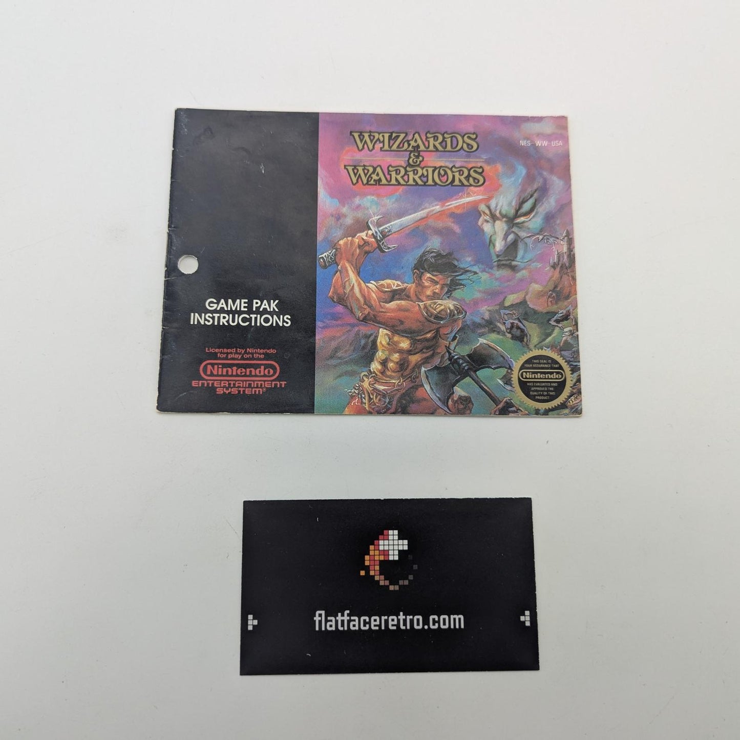 Wizards and Warriors - Nintendo NES - Manual Only