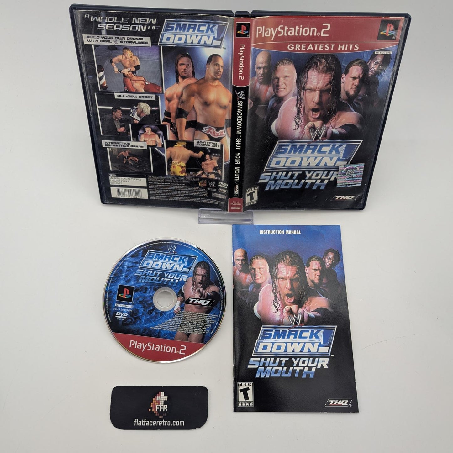 WWE Smackdown Shut Your Mouth [Greatest Hits] - Sony PlayStation 2 - Complete
