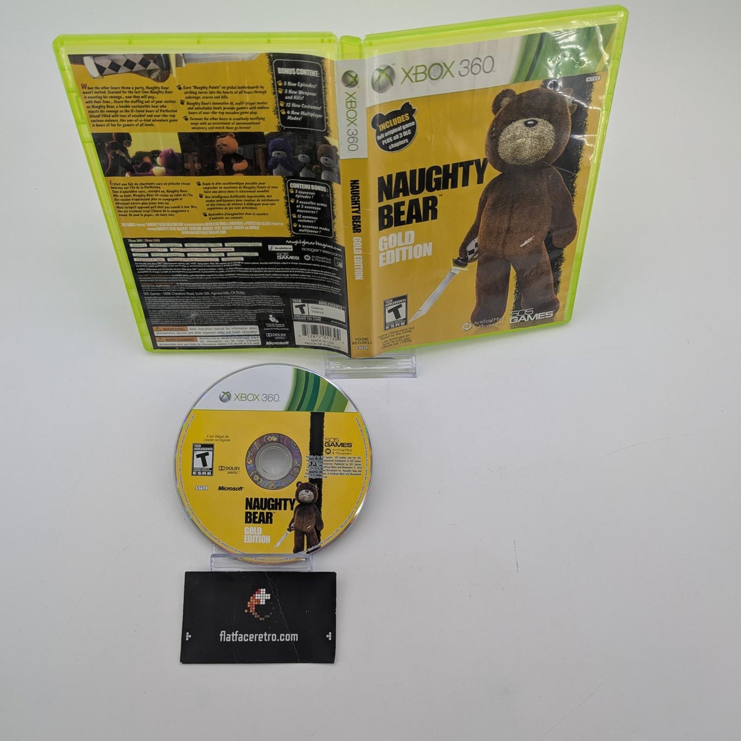 Naughty Bear: Gold Edition - Microsoft Xbox 360 - Game and Box Only