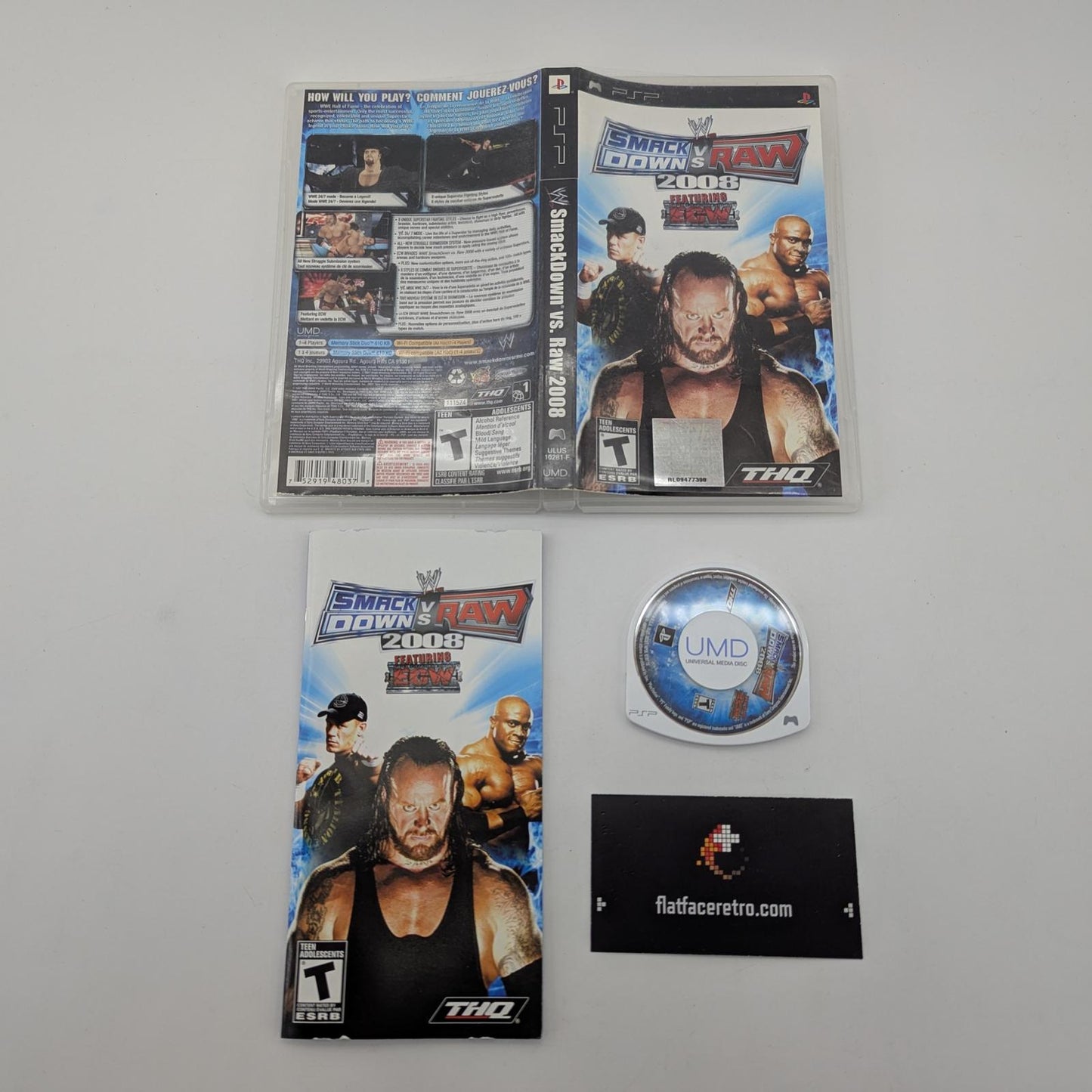 WWE Smackdown vs. Raw 2008 - Sony PSP - Complete