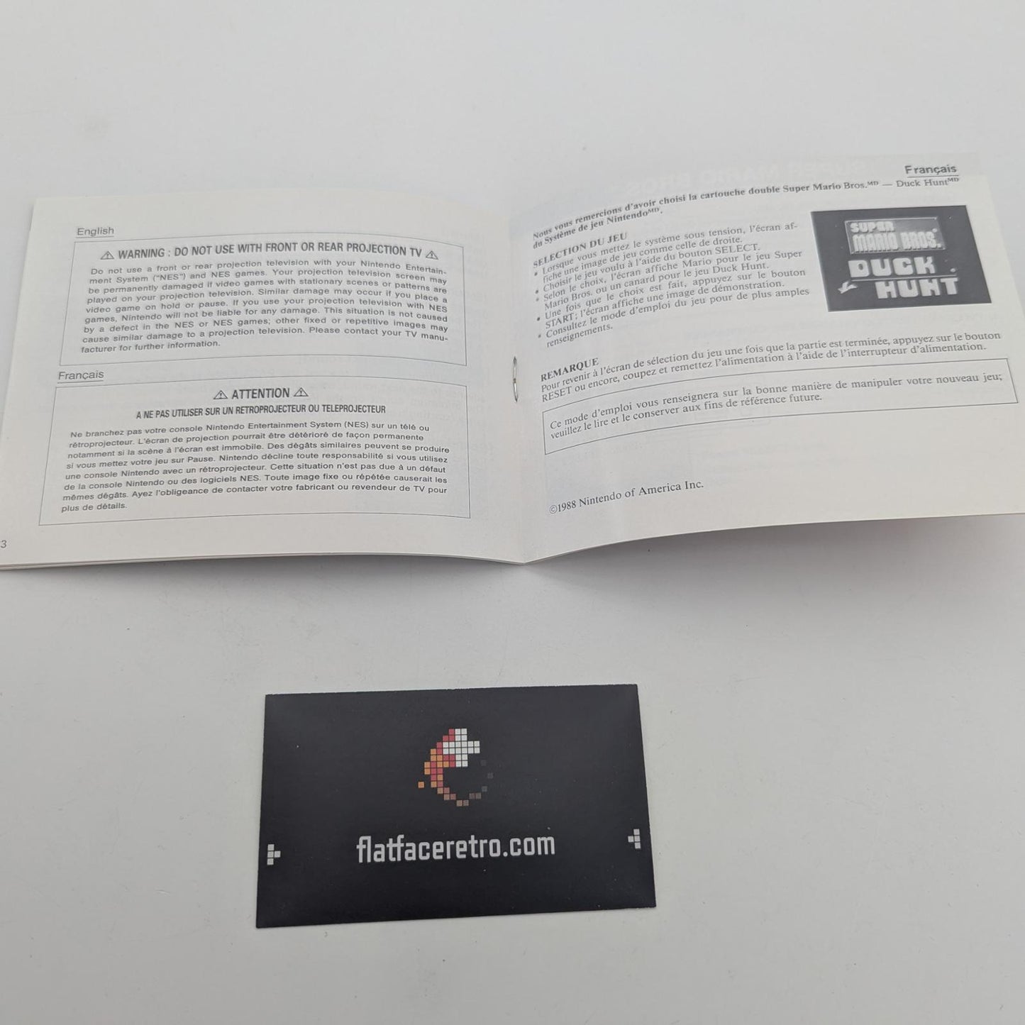 Super Mario Bros and Duck Hunt [BL] - Nintendo NES - Manual Only