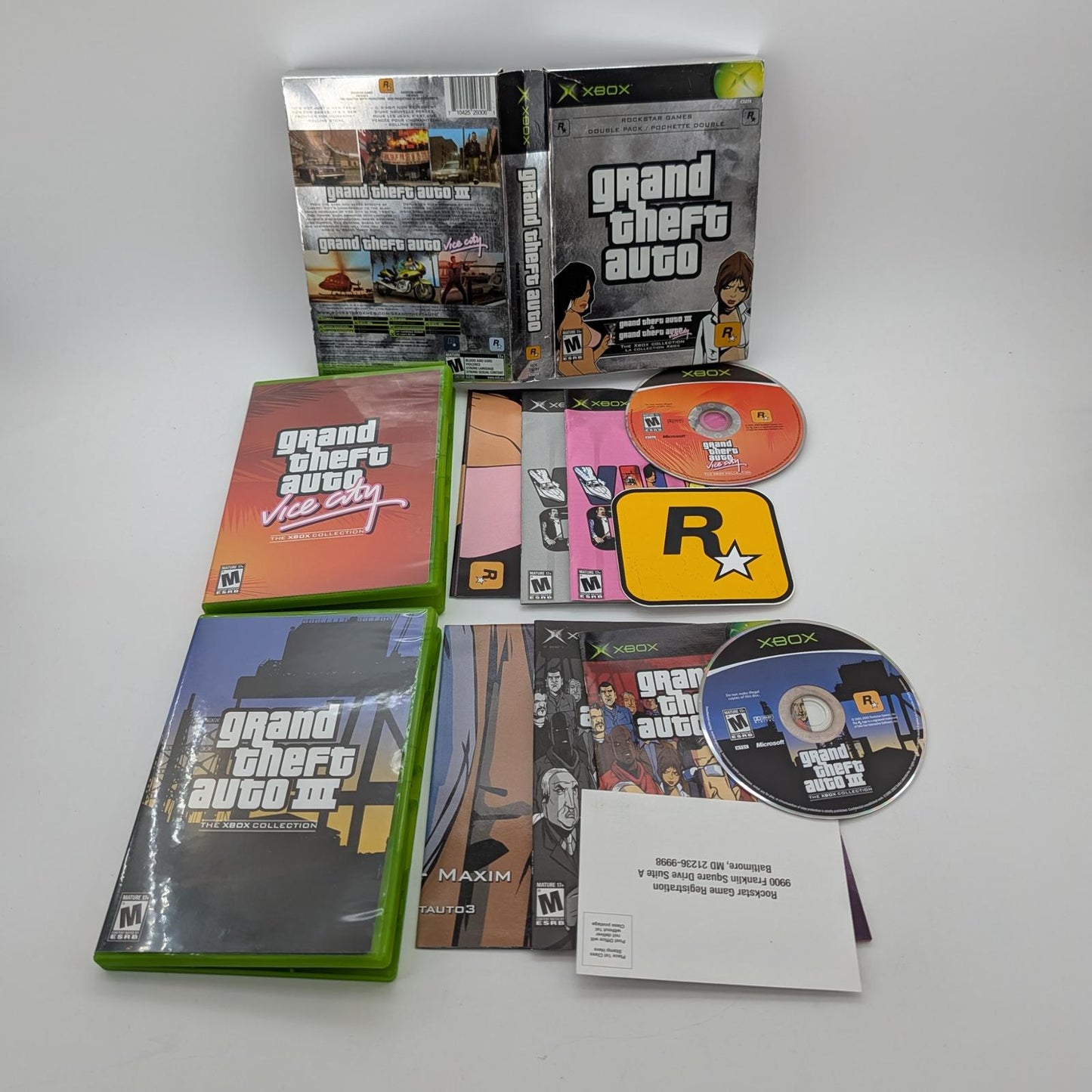 Grand Theft Auto Double Pack - Microsoft Xbox - Complete