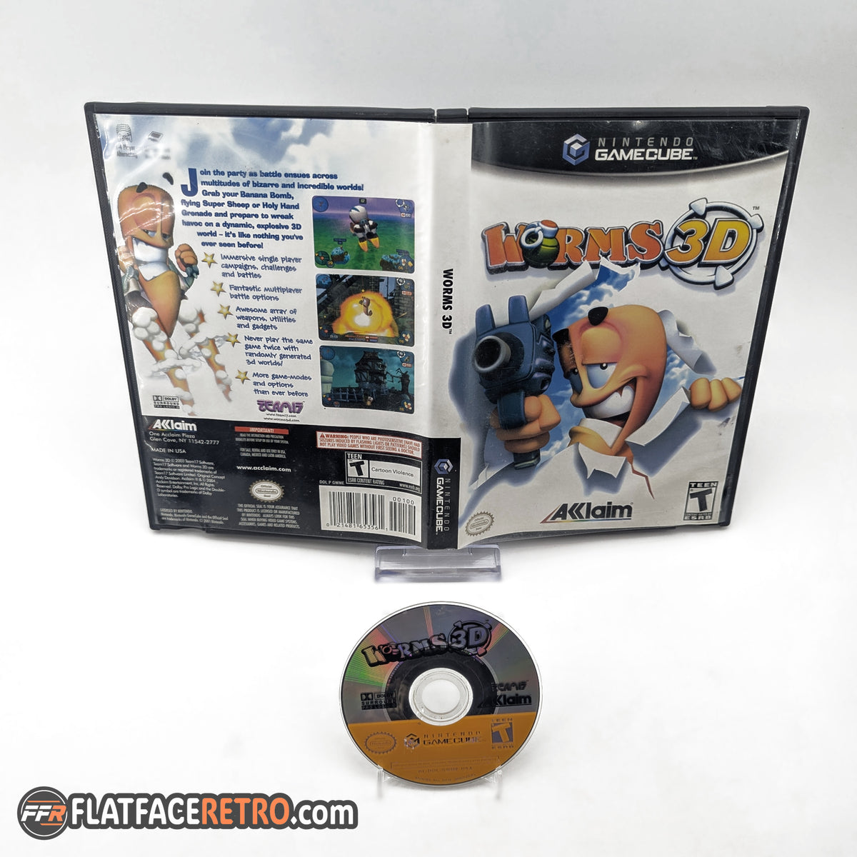 Worms 3D - Nintendo Gamecube - Game and Case Insert Only