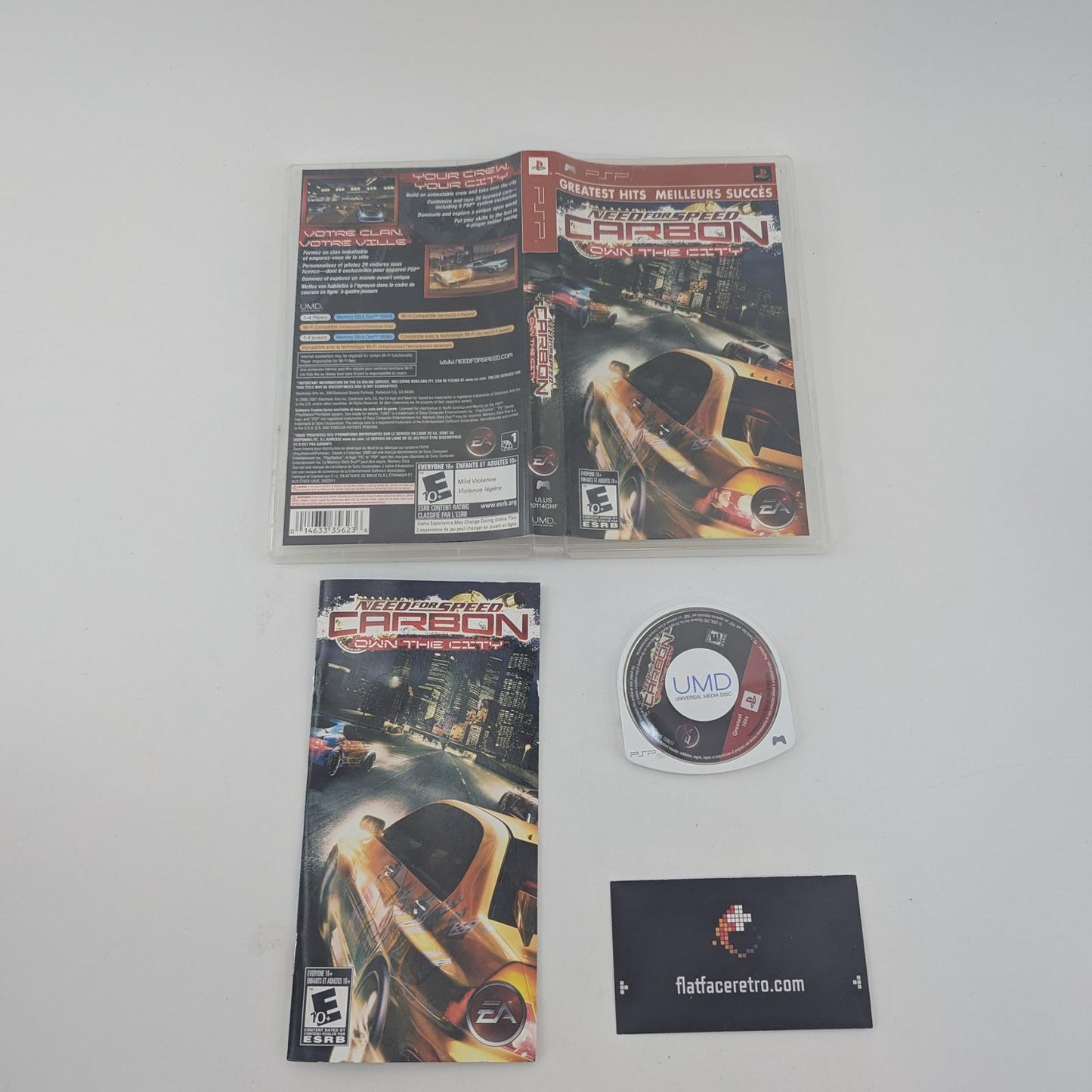 Need For Speed Carbon Own The City [Greatest Hits] - Sony PSP - Complete