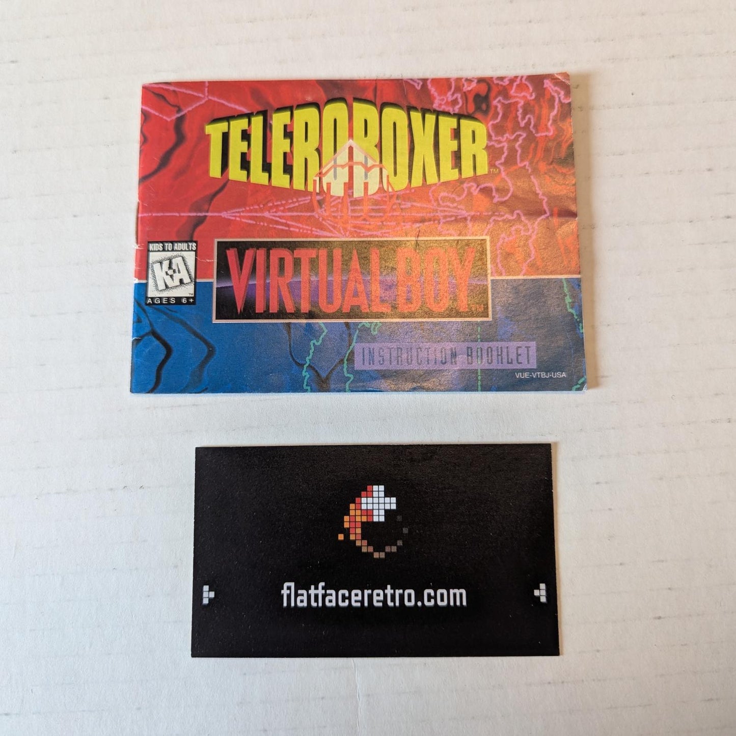Teleroboxer - Nintendo Virtual Boy - Manual Only