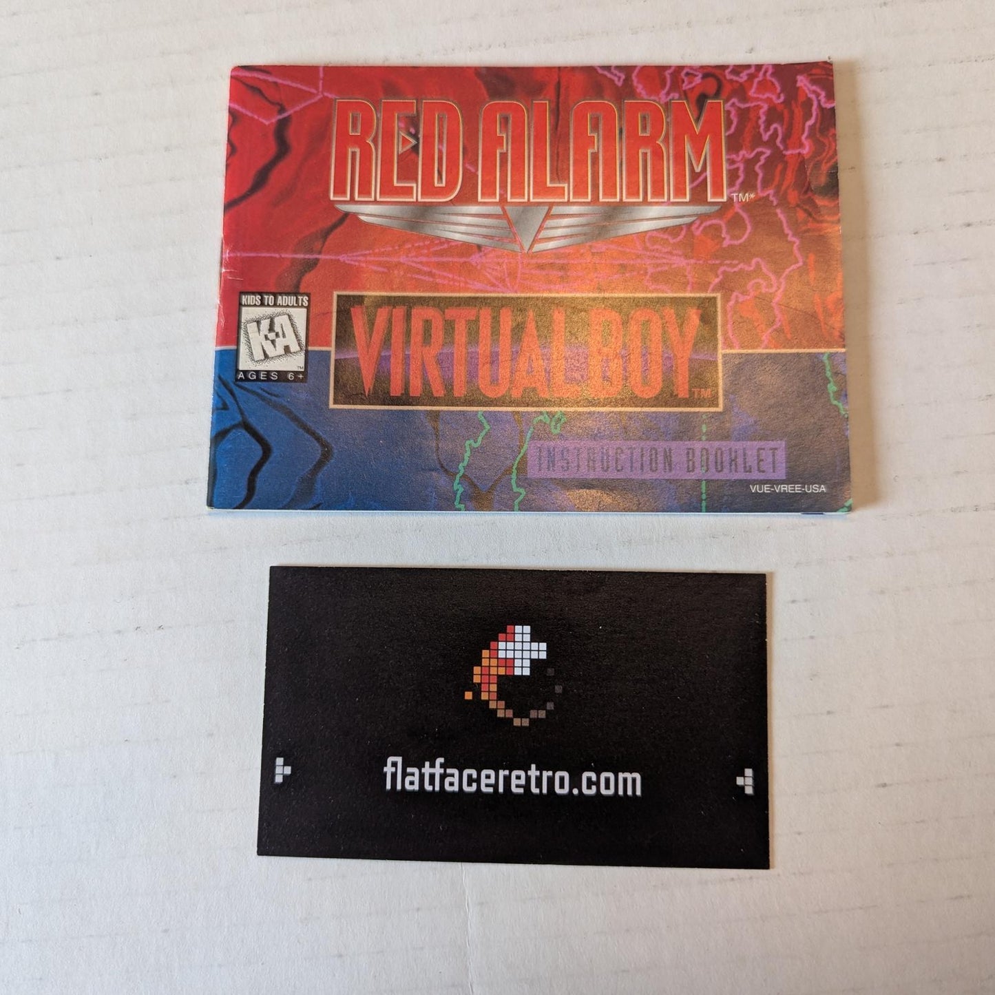 Red Alarm - Nintendo Virtual Boy - Manual Only