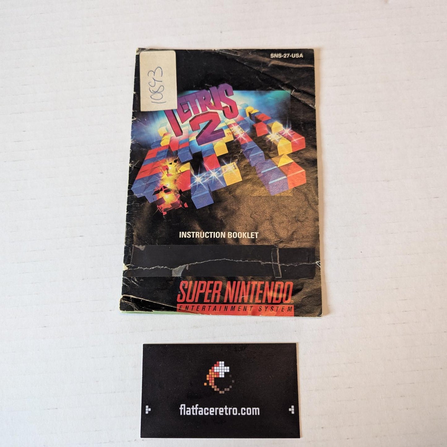 Tetris 2 - Nintendo SNES - Manual Only