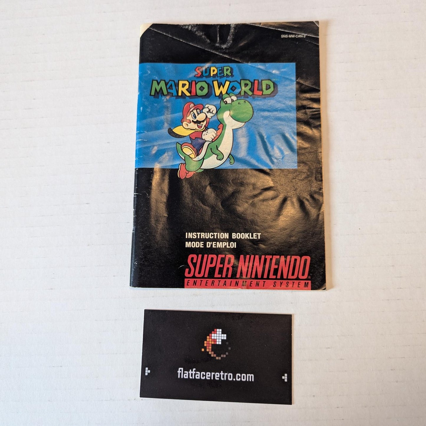 Super Mario World - Nintendo SNES - Manual Only