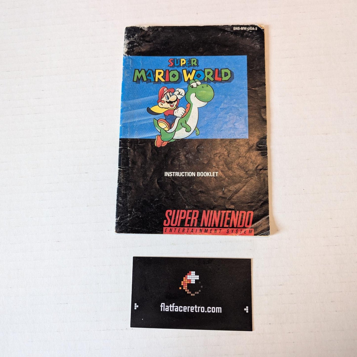 Super Mario World - Nintendo SNES - Manual Only