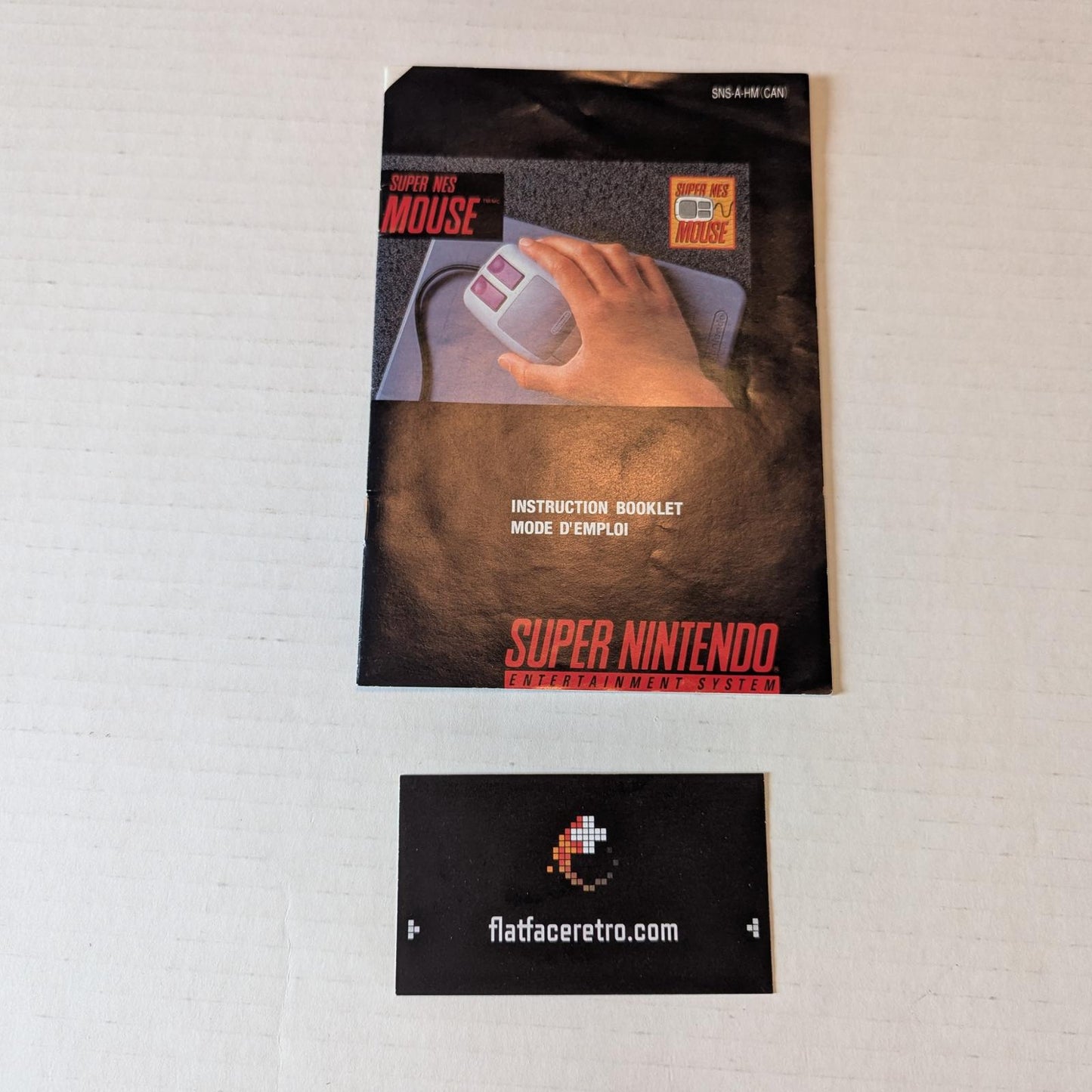 Super Nintendo Mouse - Nintendo SNES - Manual Only