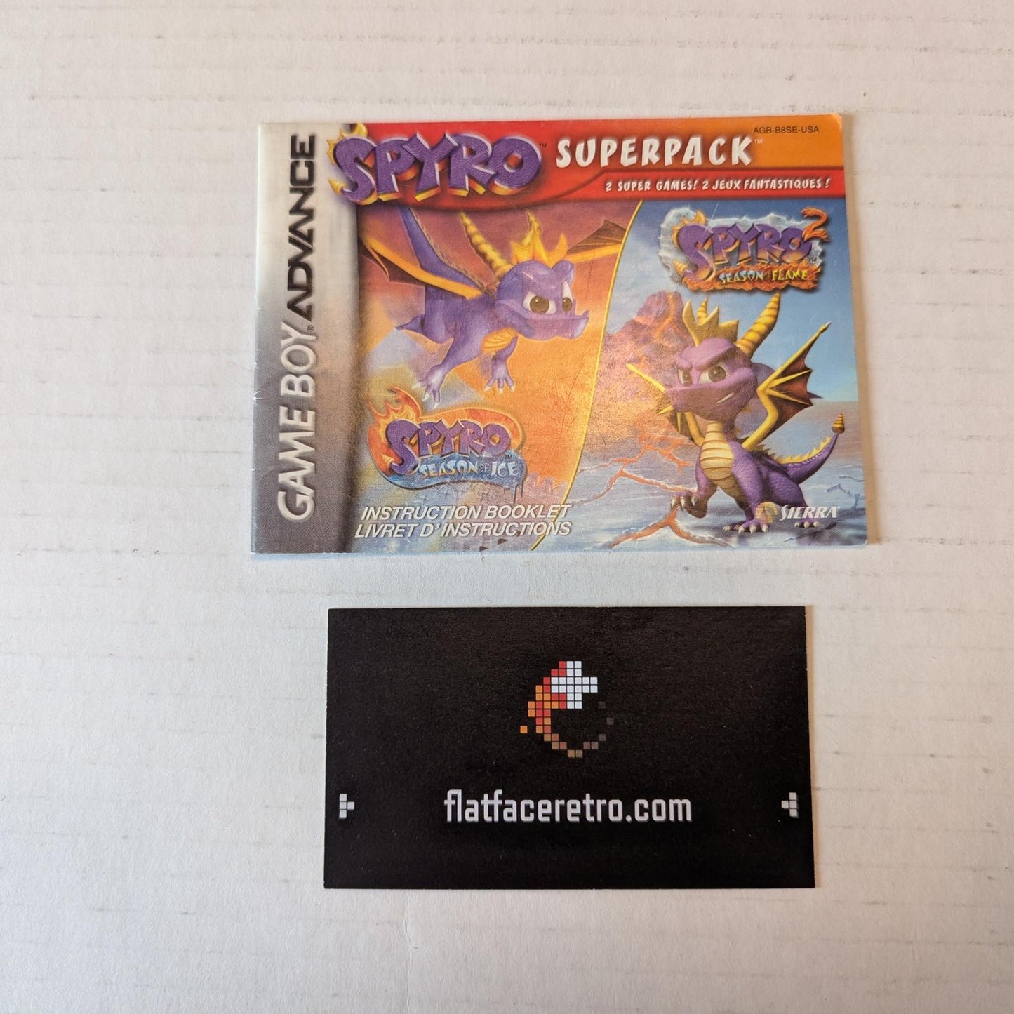 Spyro Superpack - Nintendo Game Boy Advance - Manual Only