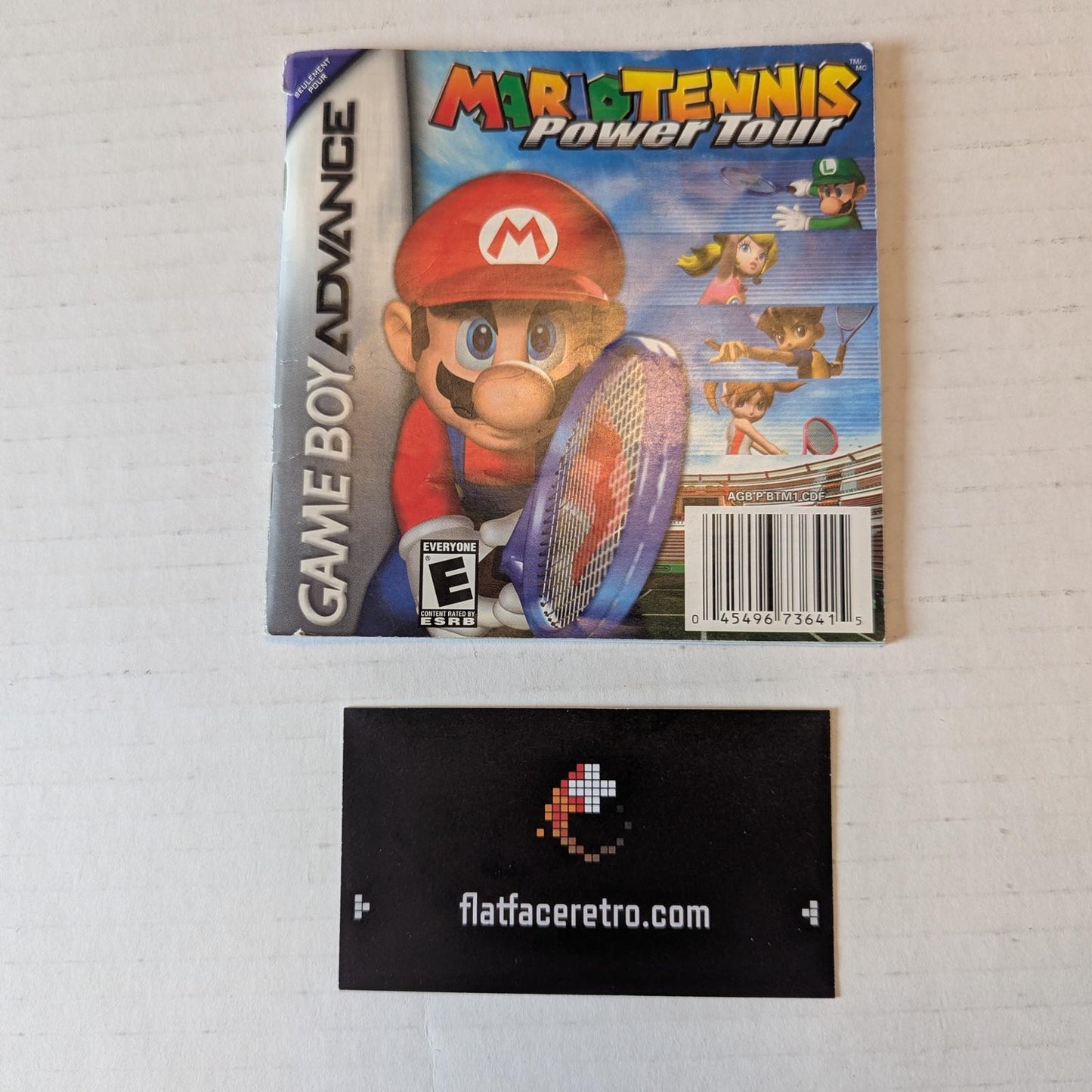 Mario Tennis Power Tour - Nintendo Game Boy Advance - Manual Only