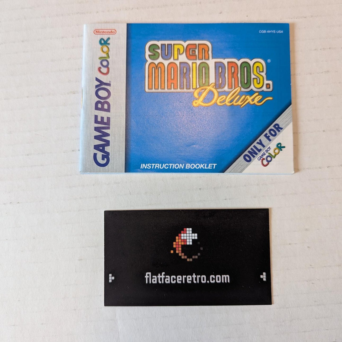 Super Mario Bros Deluxe - Nintendo Game Boy Color - Manual Only