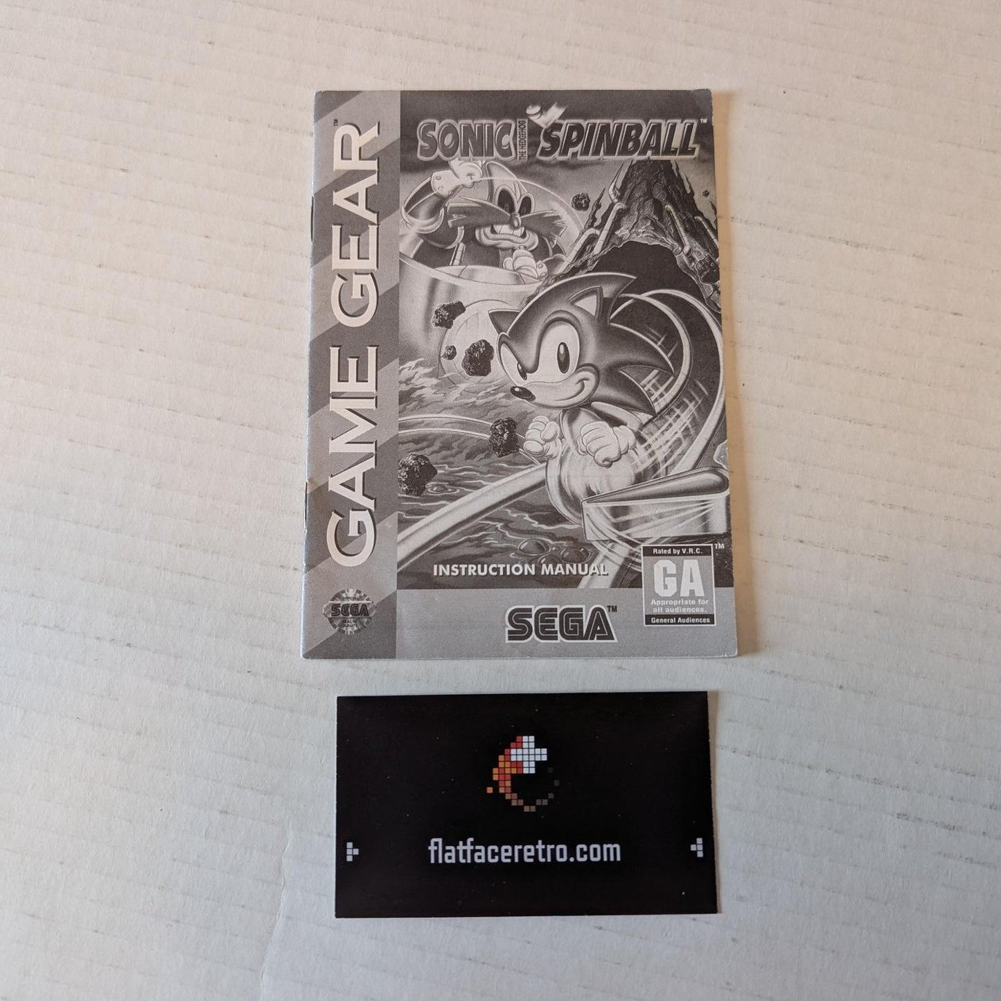 Sonic Spinball - Sega Game Gear - Manual Only