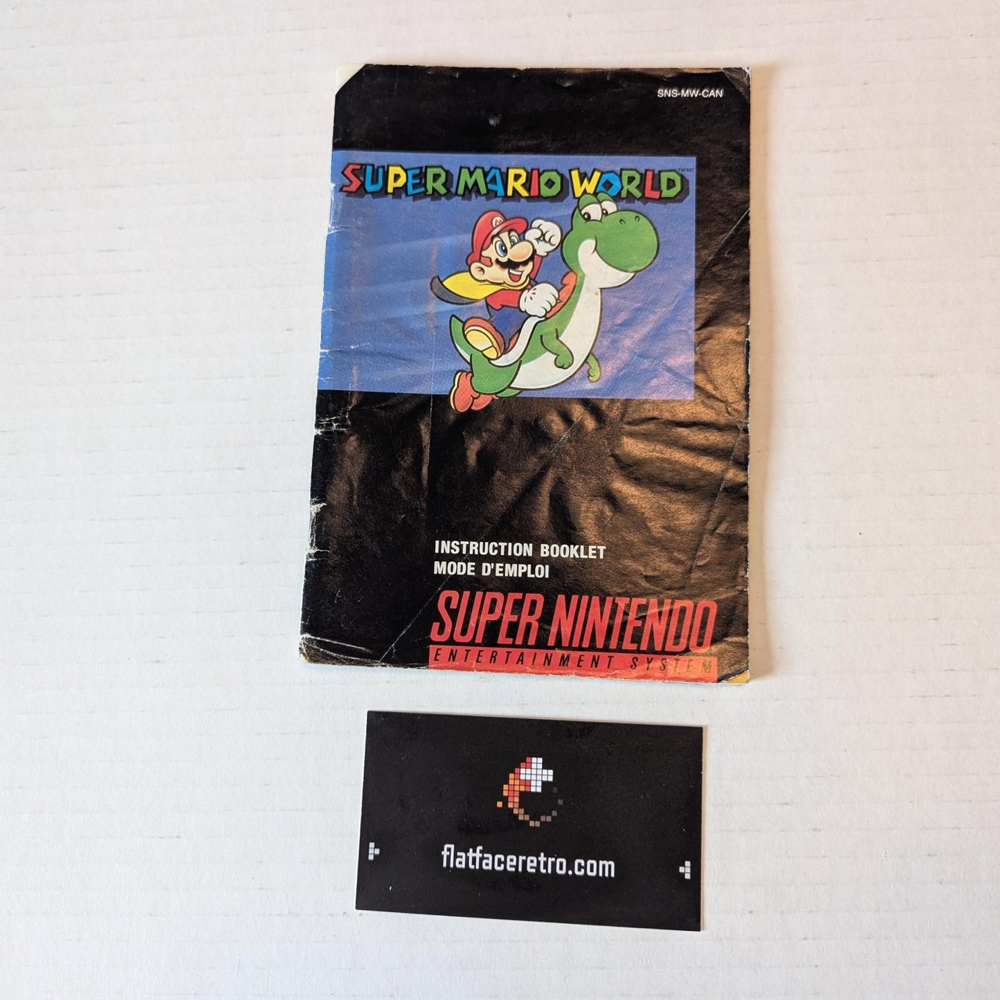 Super Mario World - Nintendo SNES - Manual Only
