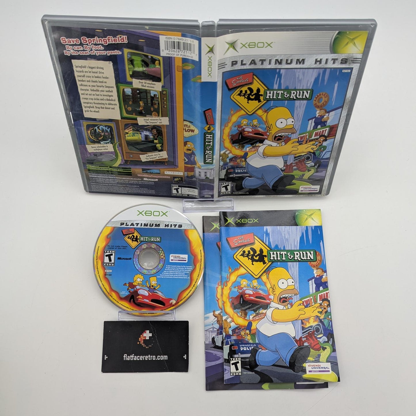 The Simpsons Hit and Run [Platinum Hits] - Microsoft Xbox - Complete