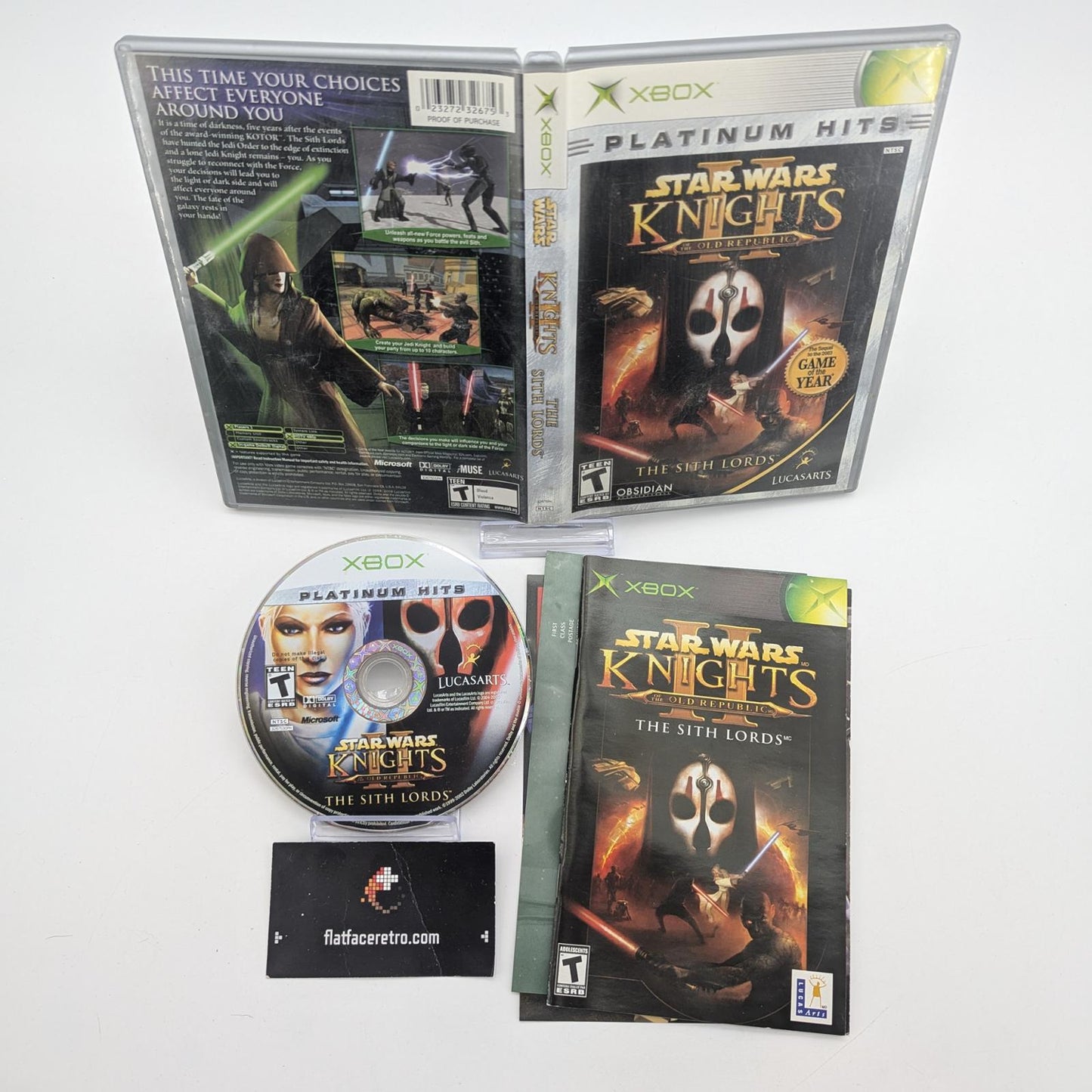 Star Wars Knights of the Old Republic II [Platinum Hits] - Microsoft Xbox - Complete