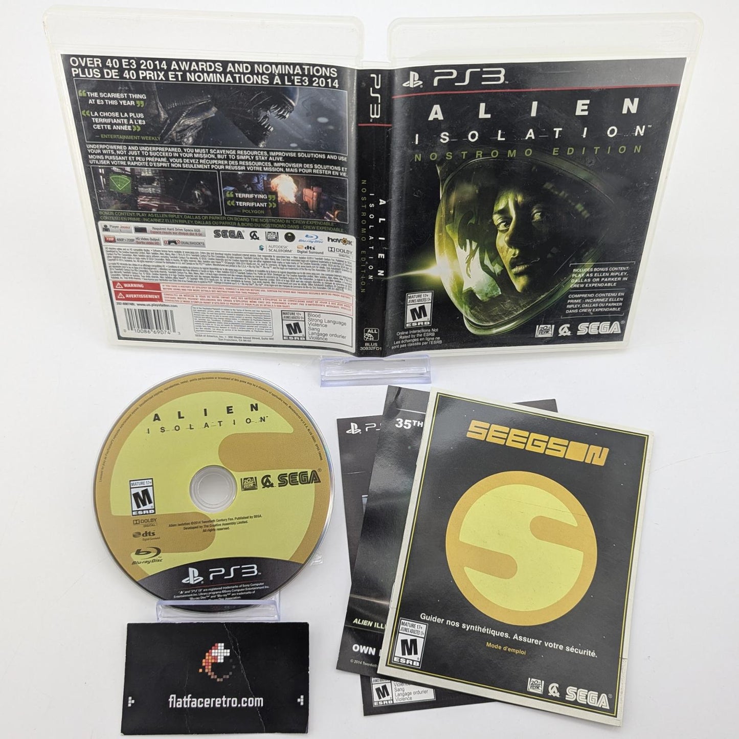 Alien: Isolation [Nostromo Edition] - Sony PlayStation 3 - Complete