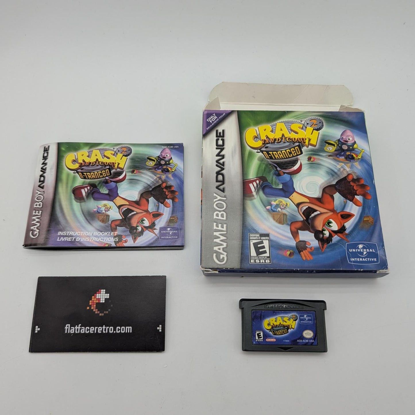 Crash Bandicoot 2 N-tranced - Nintendo Game Boy Advance - Complete