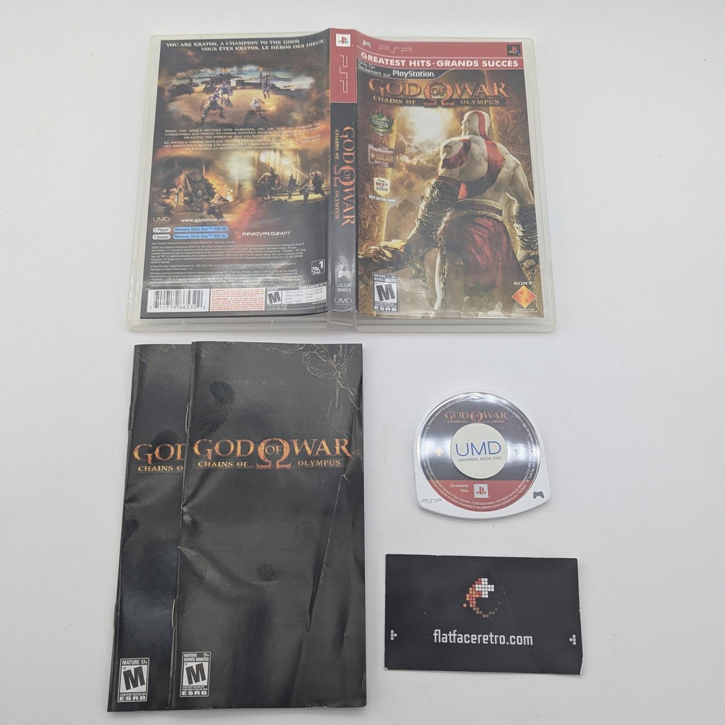 God of War Chains of Olympus [Greatest Hits] - Sony PSP - Complete