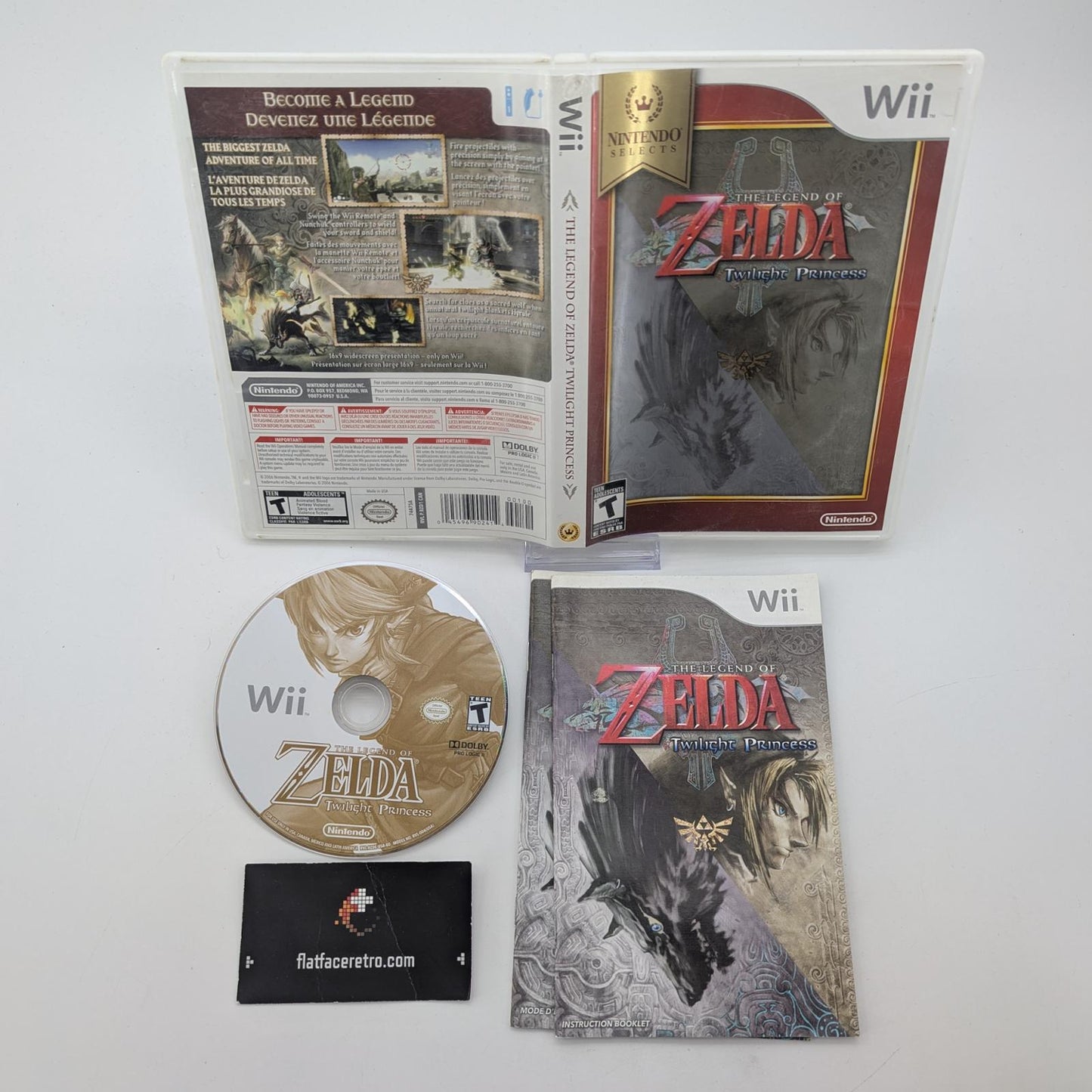 Zelda Twilight Princess [Nintendo Selects] - Nintendo Wii - Complete
