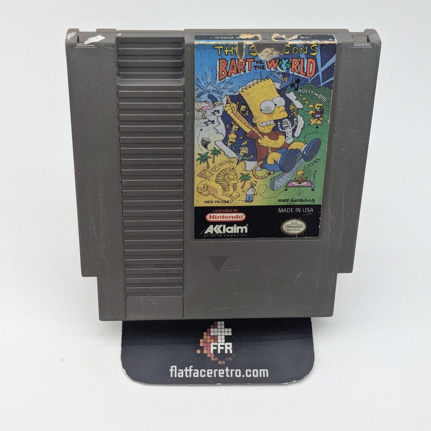 Simpsons Bart vs the World - Nintendo NES - Game Only
