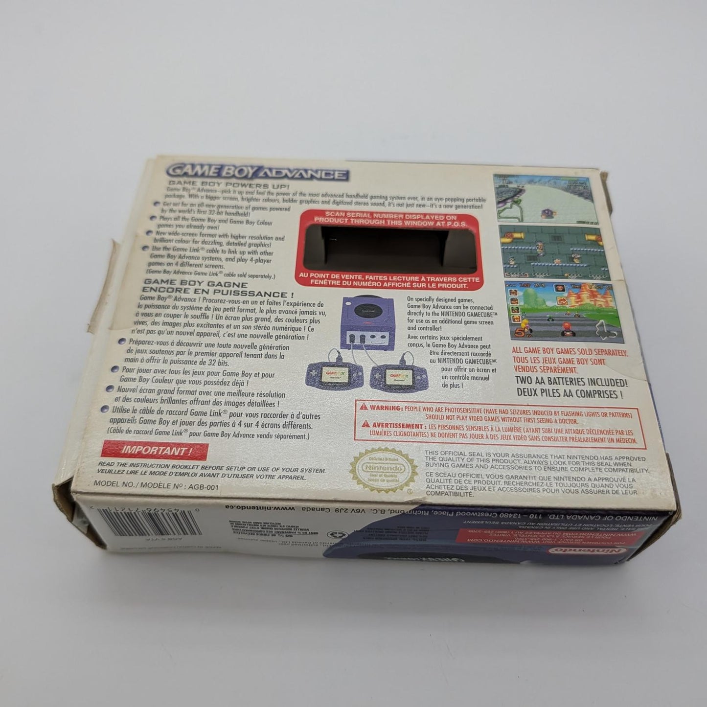 Game Boy Advance Indigo System - Nintendo Game Boy Advance - Complete