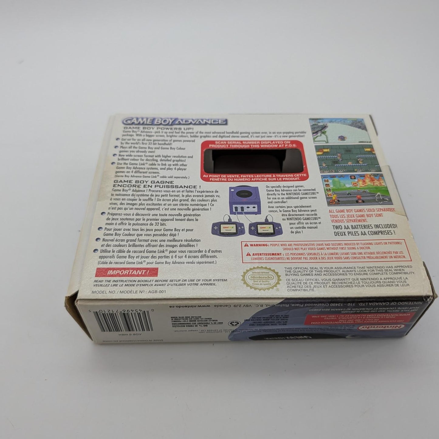 Game Boy Advance Glacier System - Nintendo Game Boy Advance - Complete