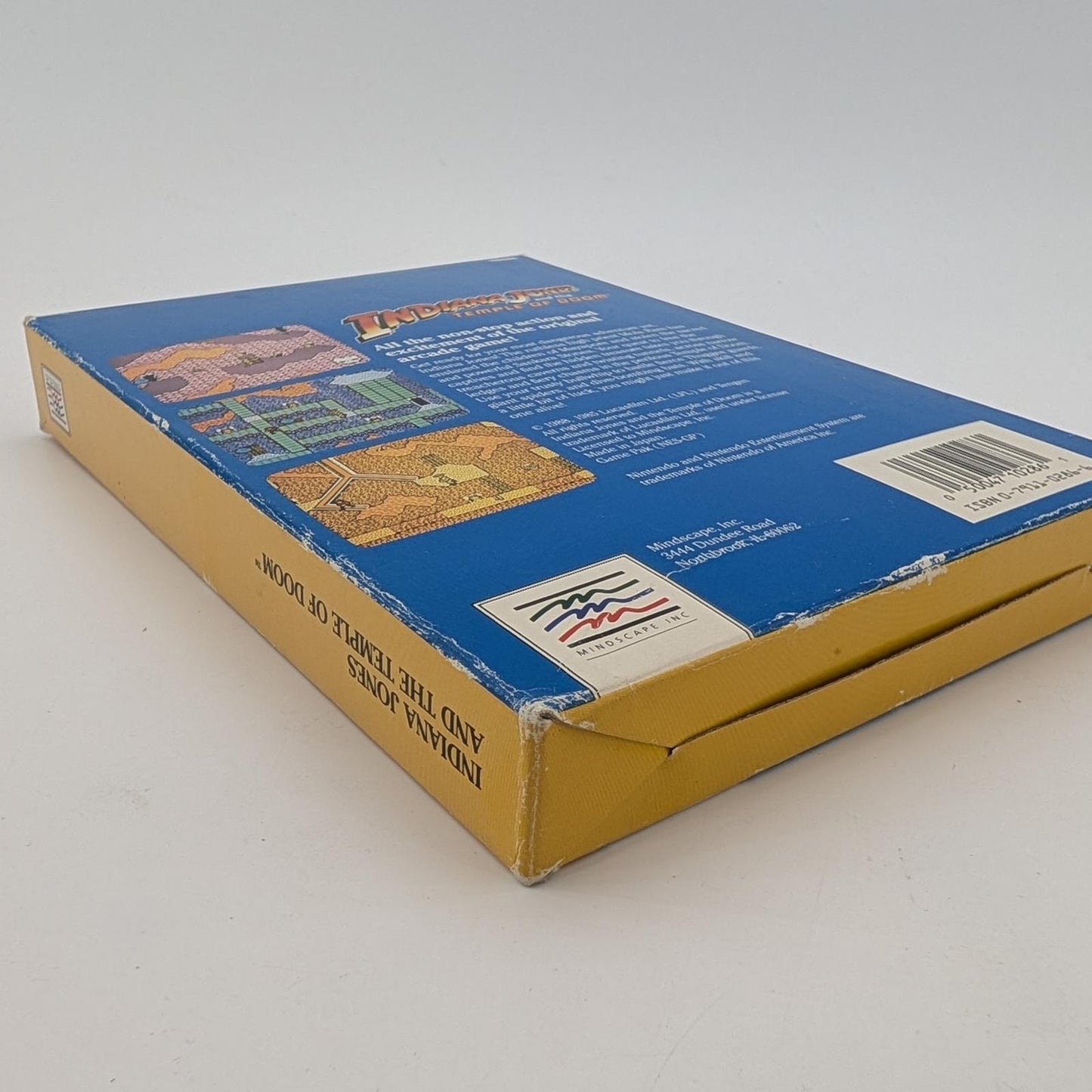 Indiana Jones and the Temple of Doom - Nintendo NES - Game and Box Only