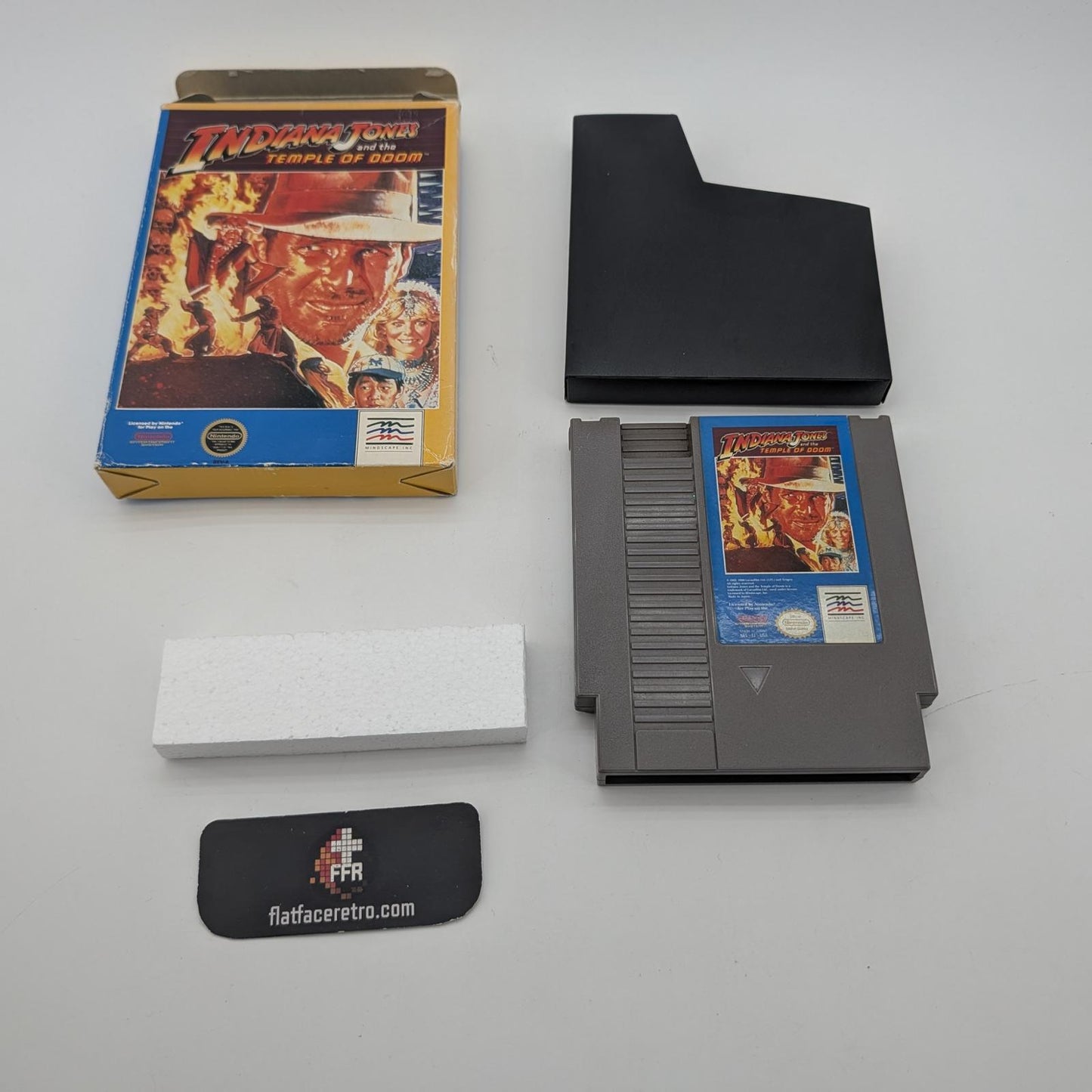 Indiana Jones and the Temple of Doom - Nintendo NES - Game and Box Only