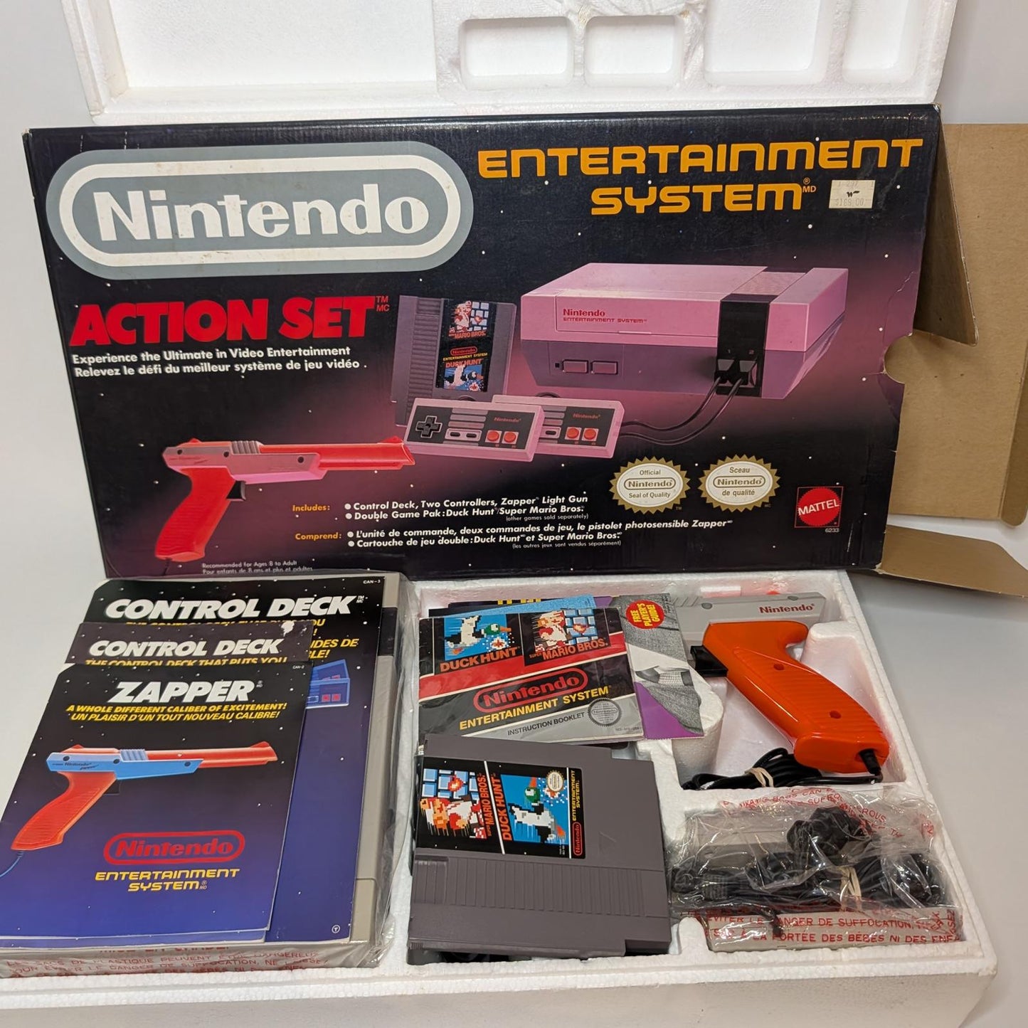 Nintendo NES Action Set System - Nintendo NES - Complete