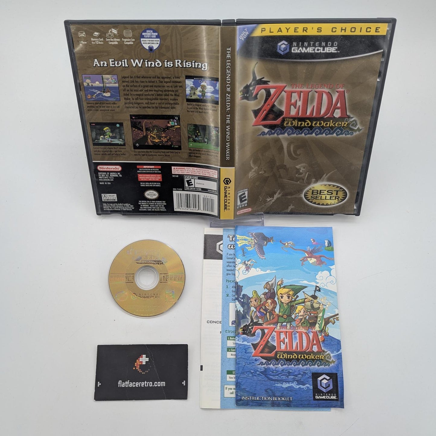Zelda Wind Waker [Player's Choice] - Nintendo Gamecube - Complete