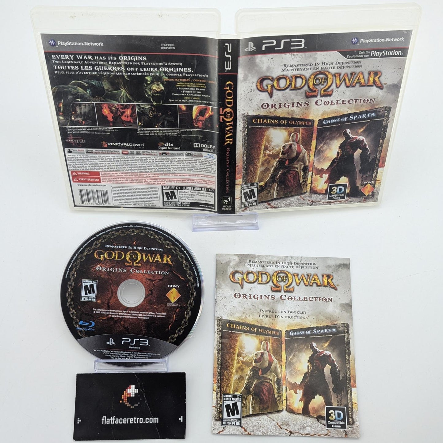 God of War Origins Collection - Sony PlayStation 3 - Complete