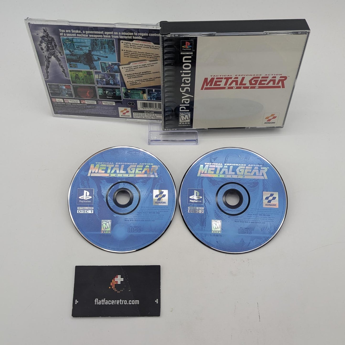 Metal Gear Solid - Sony PlayStation 1 - Game and Box Only