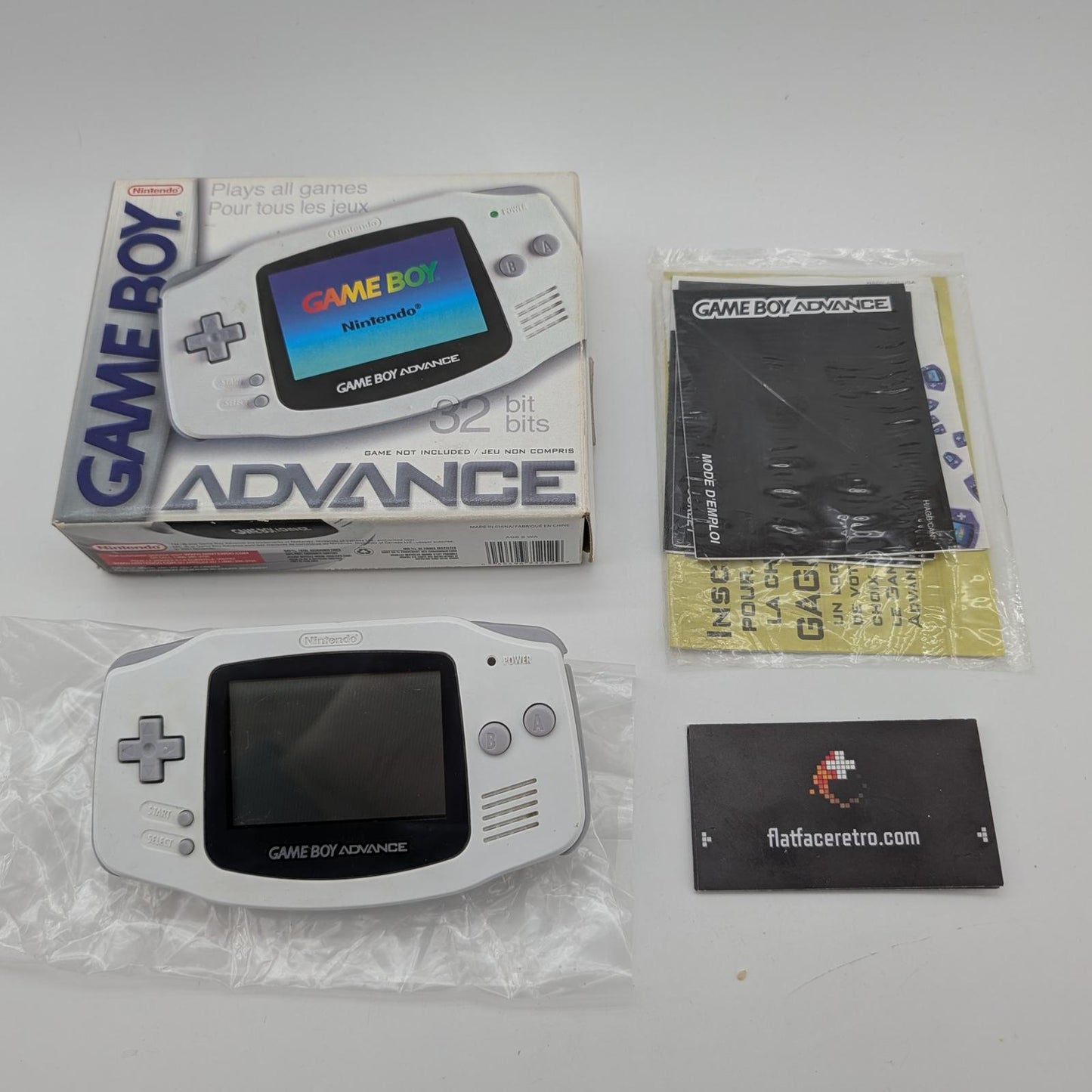 Game Boy Advance White System - Nintendo Game Boy Advance - Complete