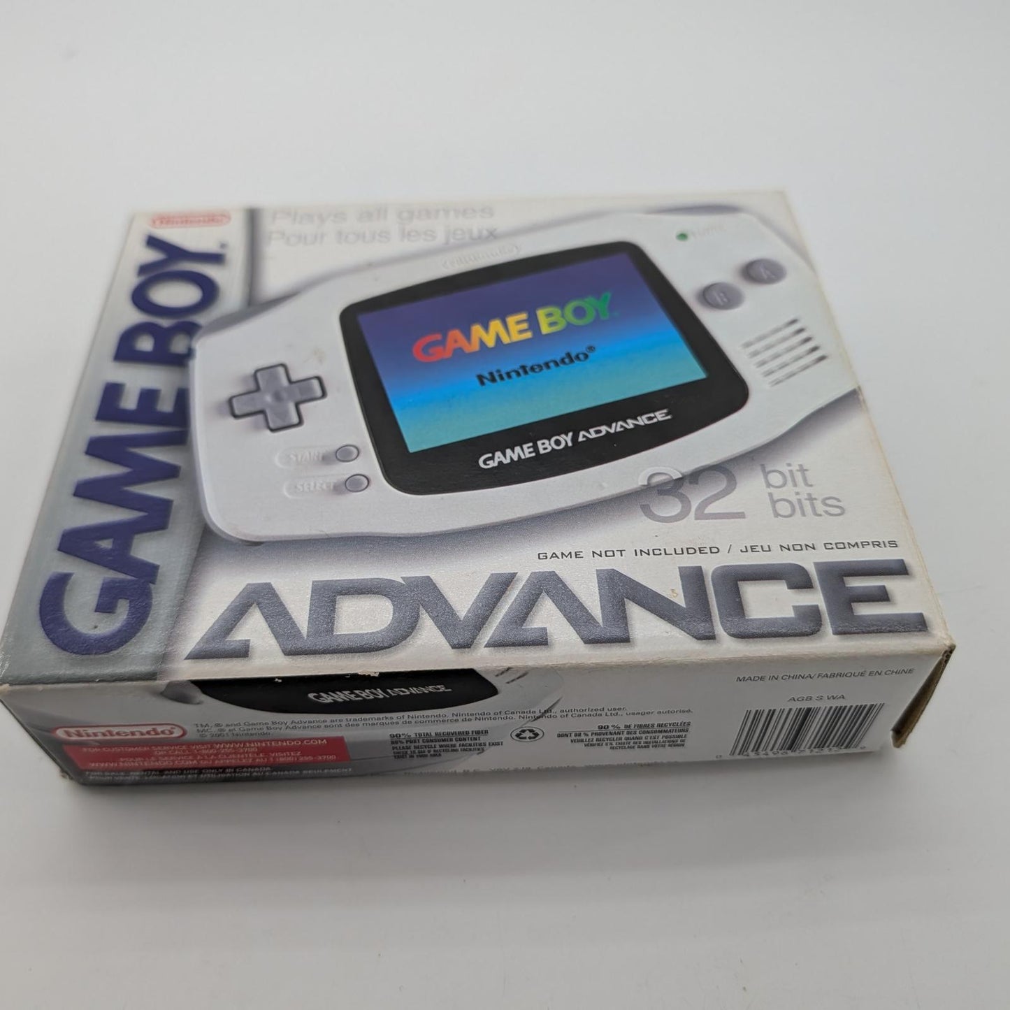 Game Boy Advance White System - Nintendo Game Boy Advance - Complete