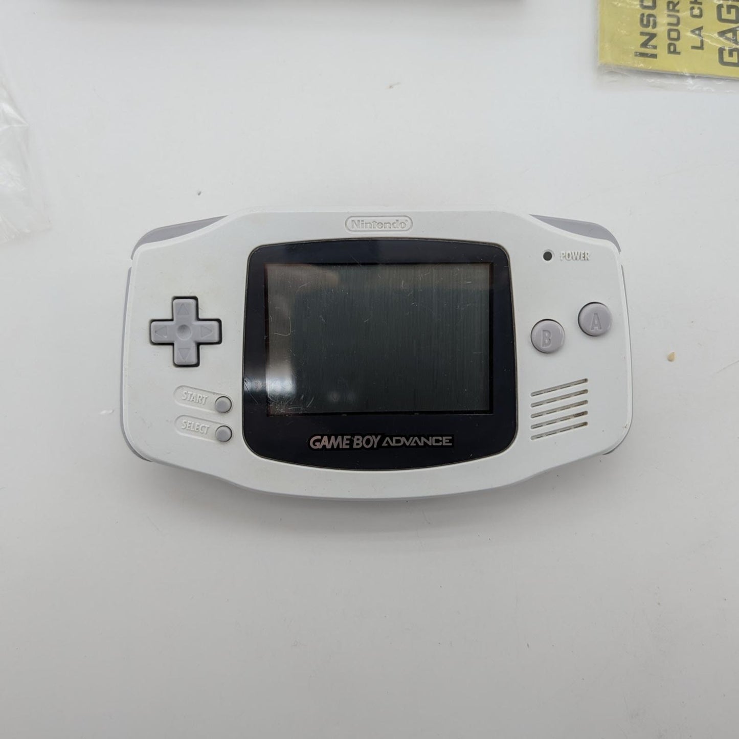 Game Boy Advance White System - Nintendo Game Boy Advance - Complete