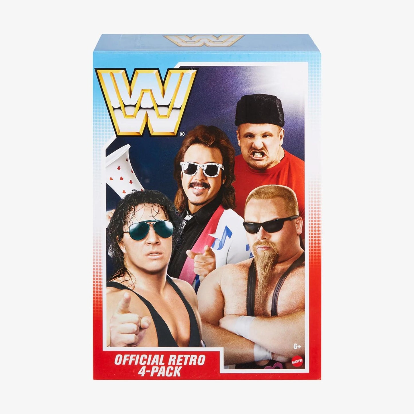 WWE Mattel Creations Exclusive Retro Series 12 Official Retro 4-Pack - Wrestling WWE Retro - Sealed