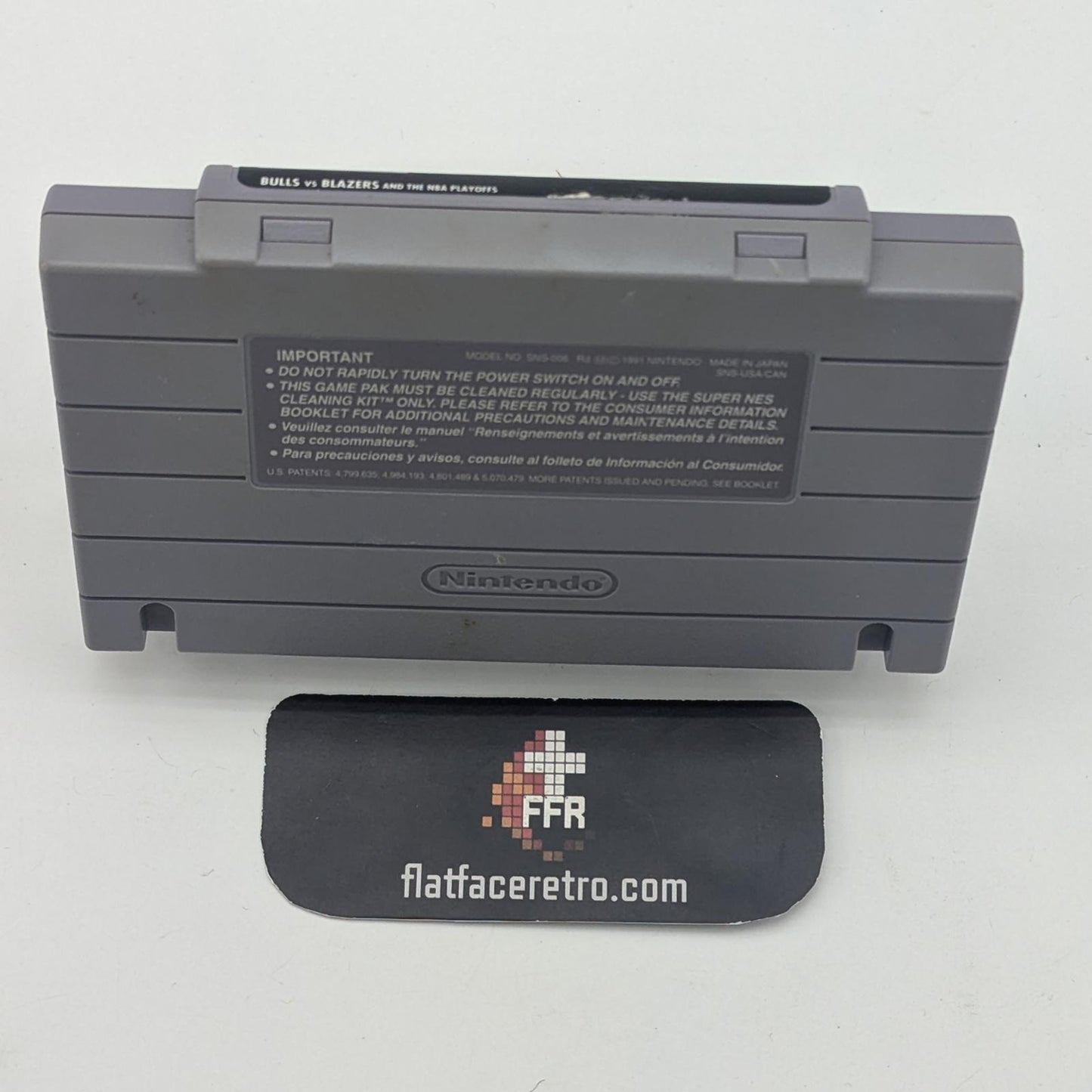 Bulls Vs Blazers and the NBA Playoffs - Nintendo SNES - Game Only
