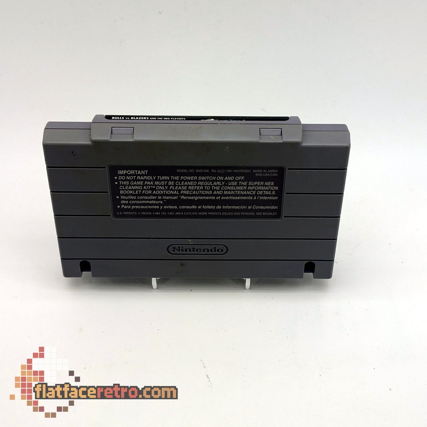 Bulls Vs Blazers and the NBA Playoffs - Nintendo SNES - Game Only